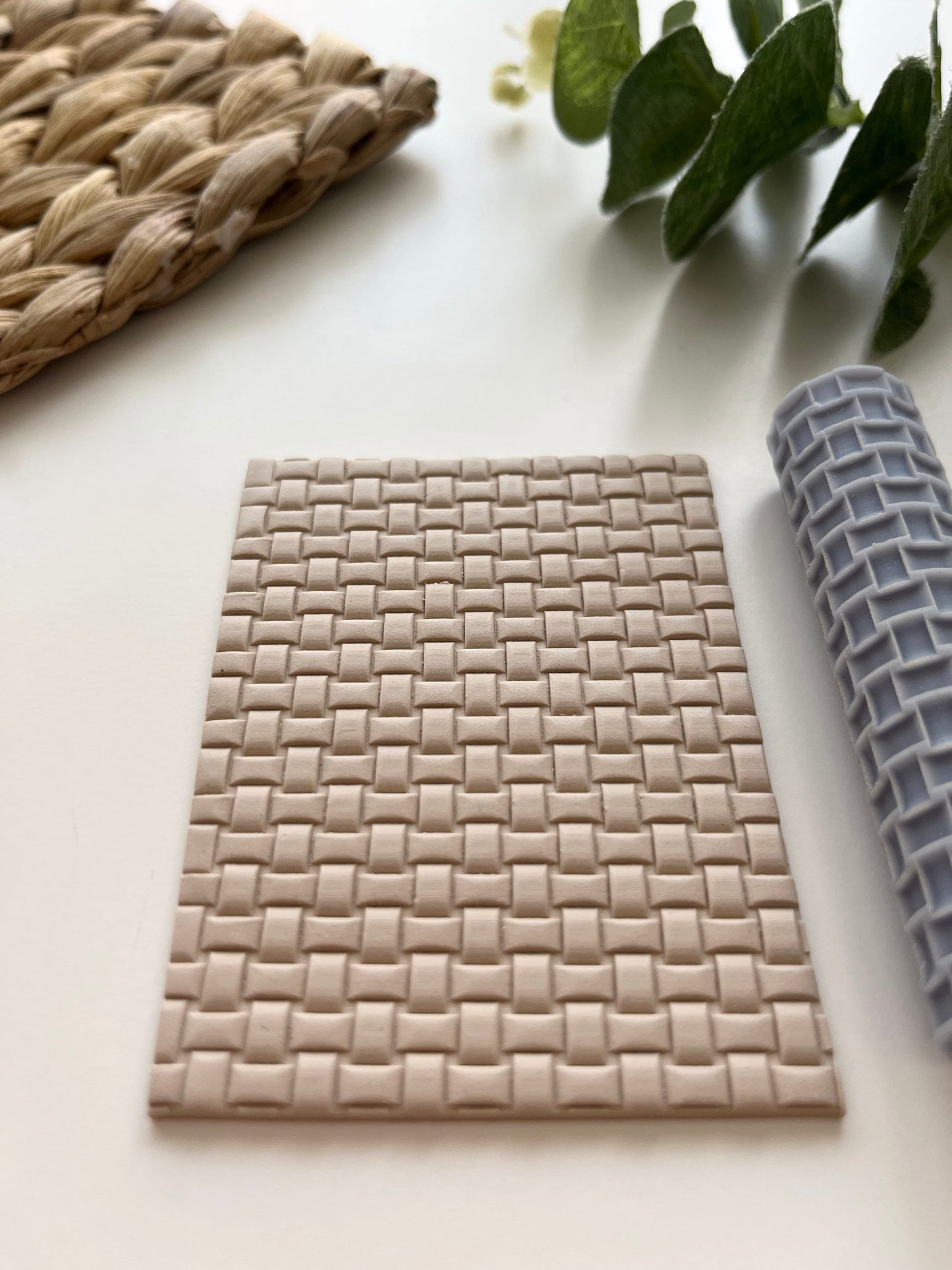 Rouleau de texture de panier tissé