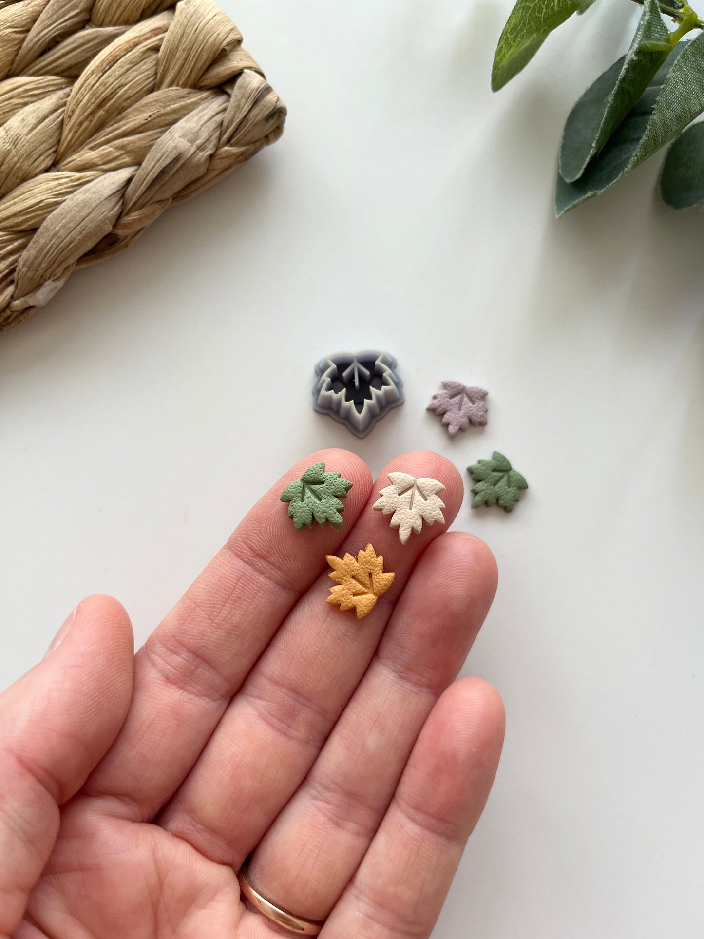Mini Maple Leaf Embossed