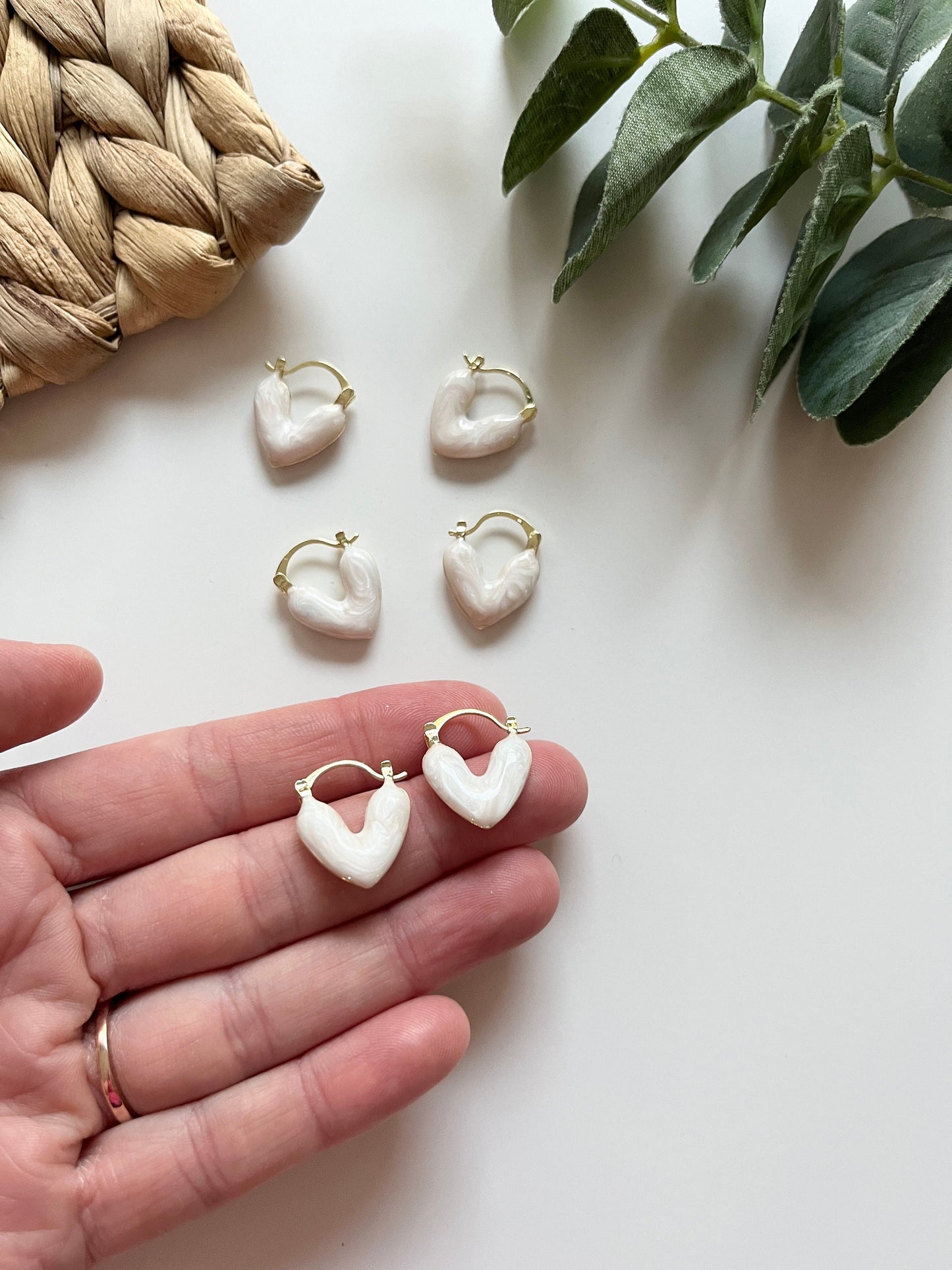 Heart Hoop Earrings