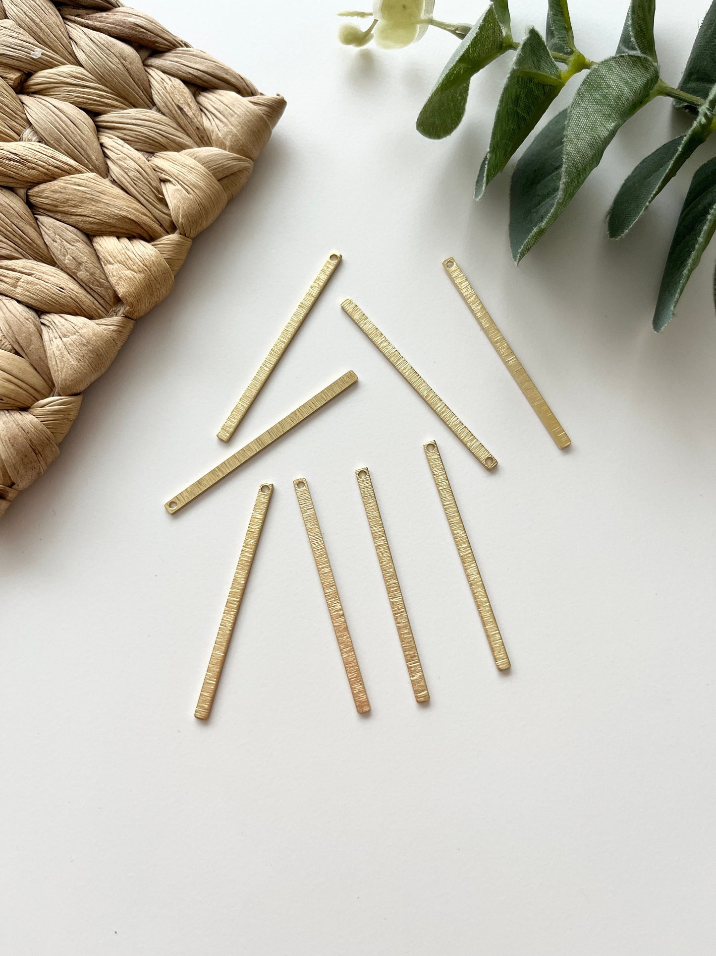 Textured Brass Charms