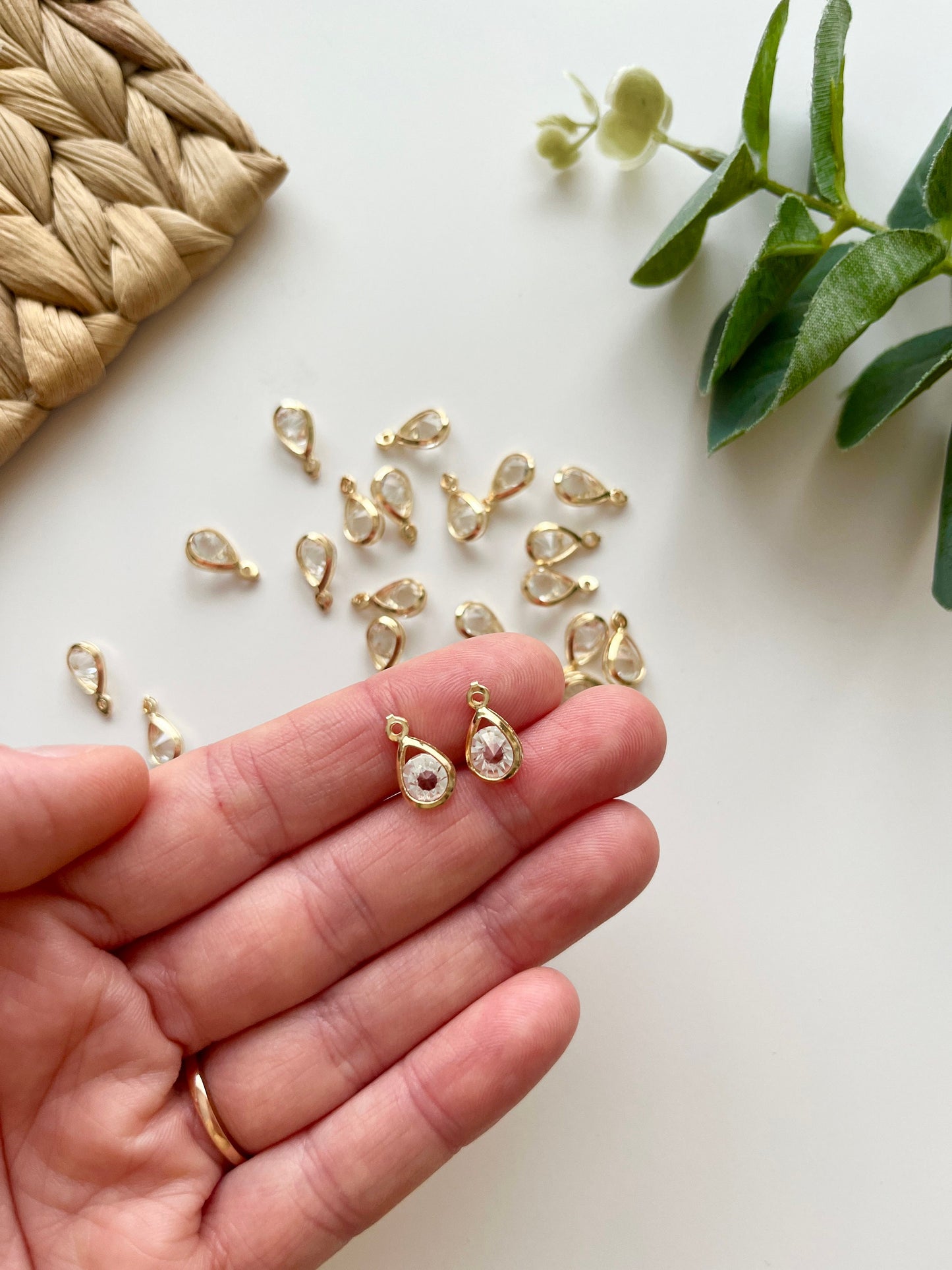 Open Style Teardrop Charms