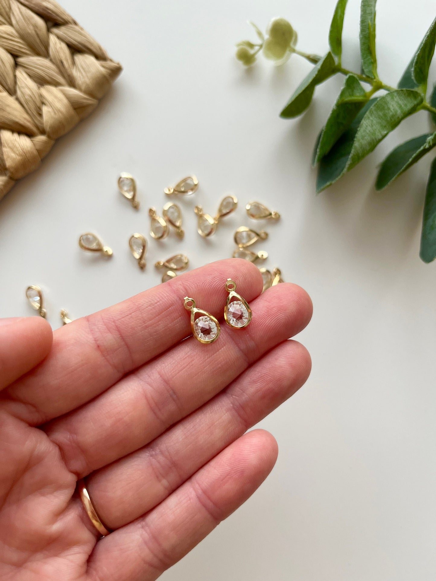 Open Style Teardrop Charms