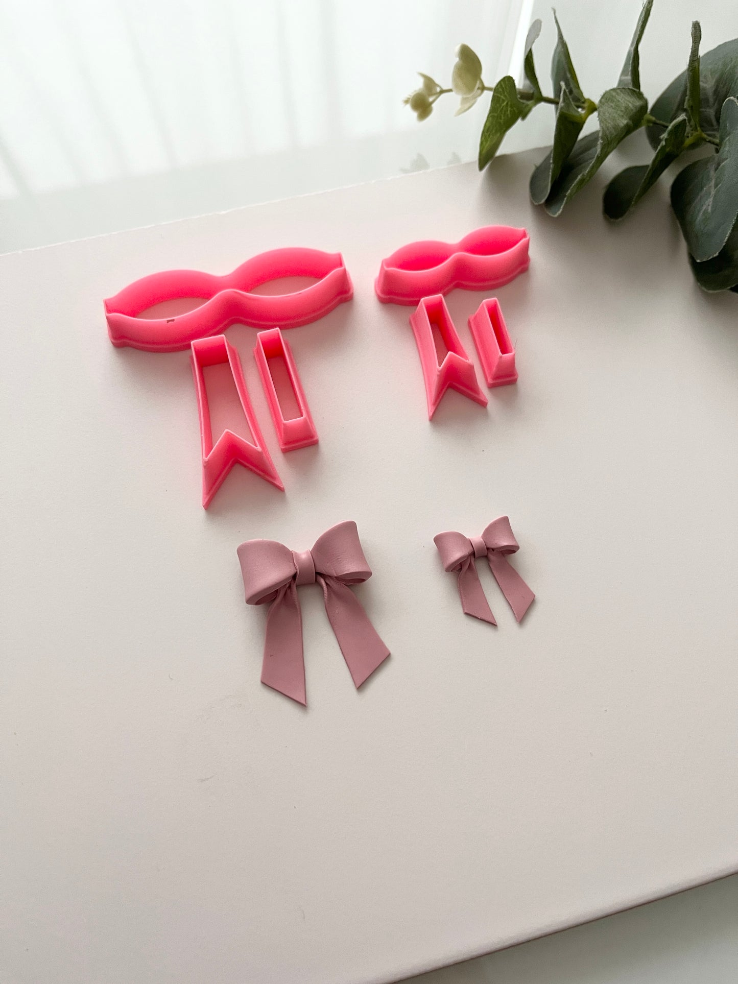 3D Bowtie Builder Polymer Clay Cutters- 2 Sizes