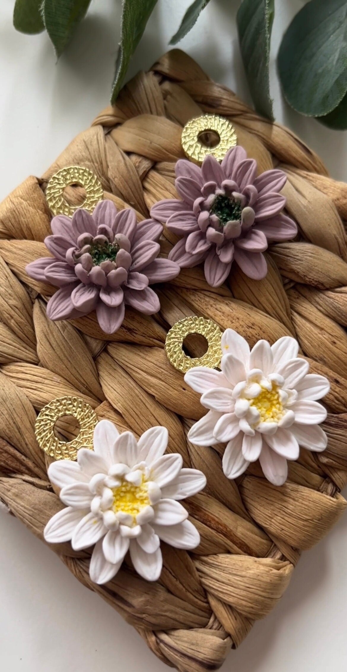 Lily Flower Moulds - 5 Sizes for Polymer Clay Earring Making - Floral Summer Collection