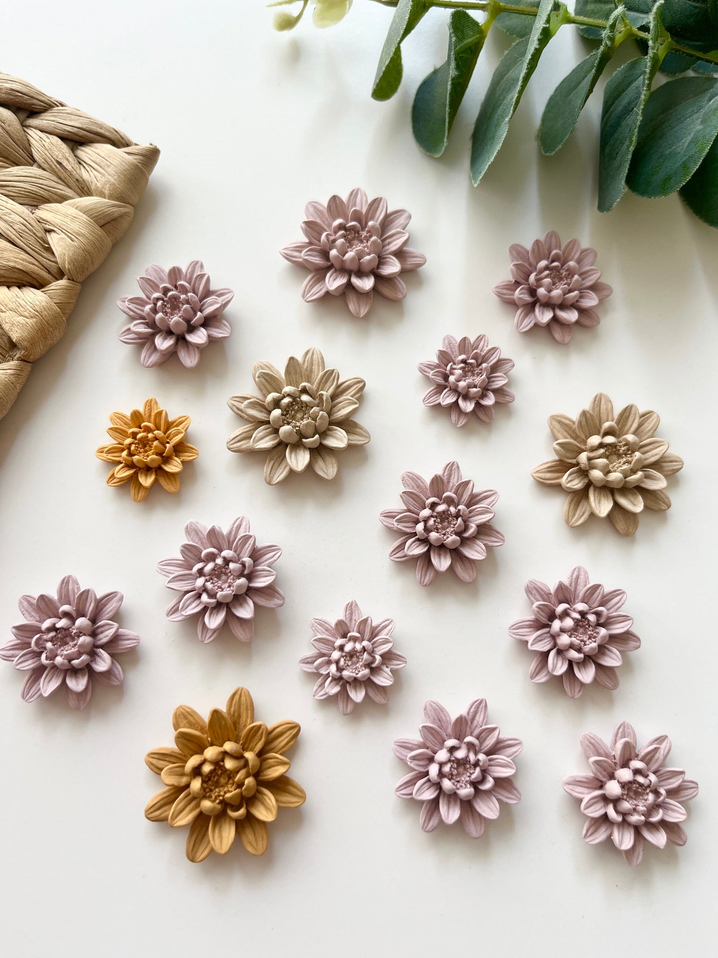 Lily Flower Moulds - 5 Sizes for Polymer Clay Earring Making - Floral Summer Collection