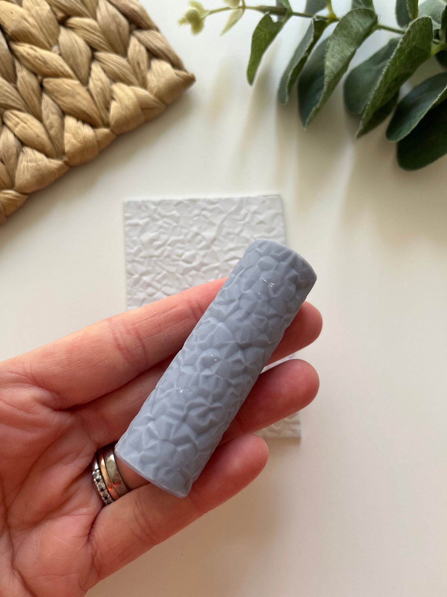 Crinkled Paper Clay Texture Roller