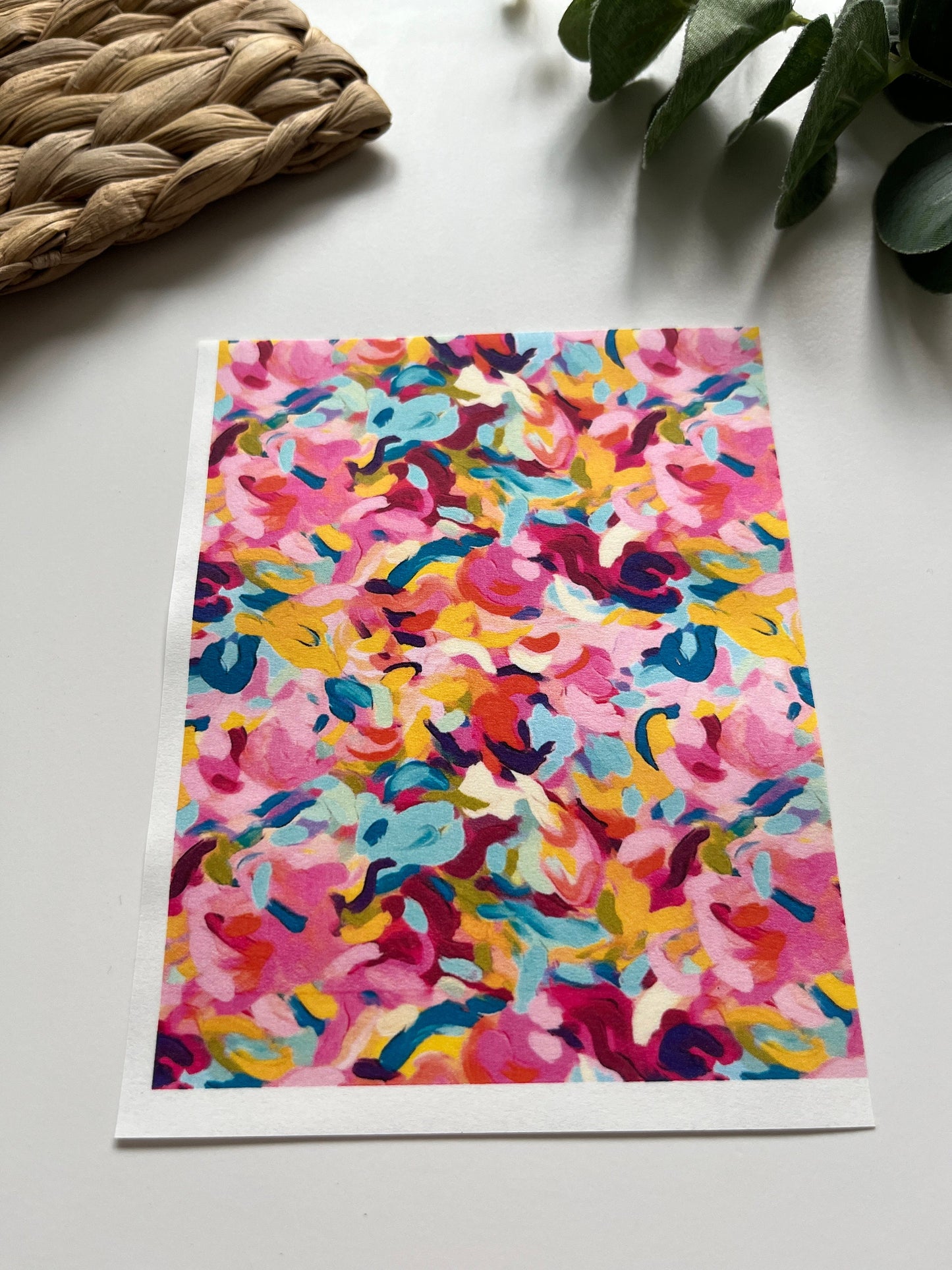 Acrylic Brush Strokes Image Transfer Paper (1 Sheet)