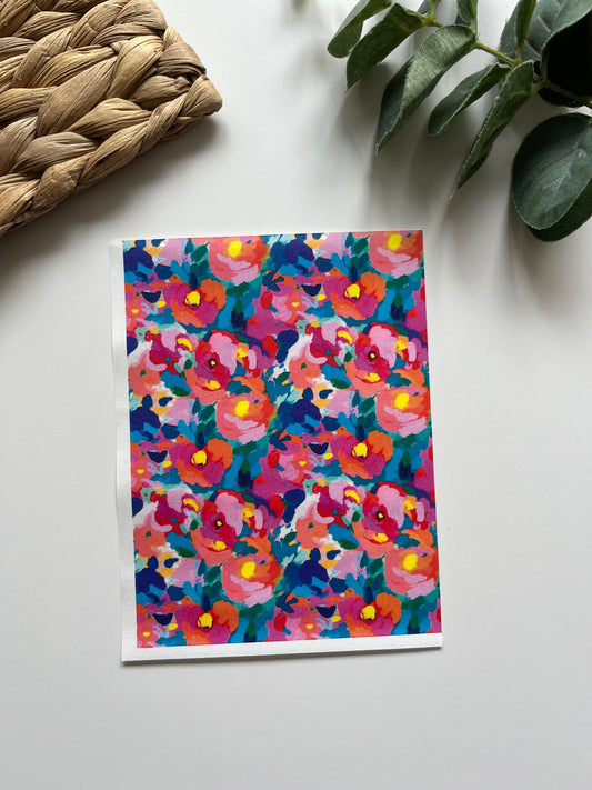 Floral Painting Image Transfer Paper (1 Sheet)