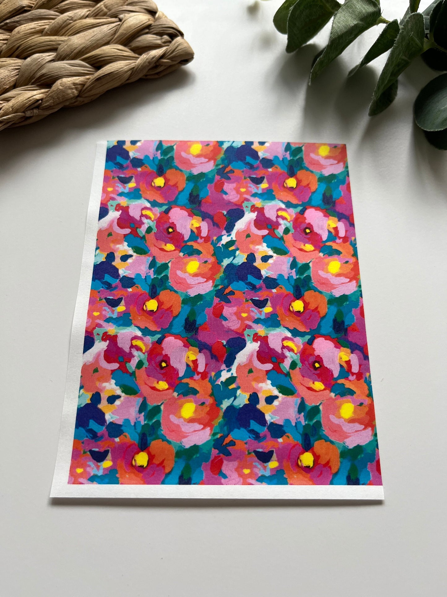 Floral Painting Image Transfer Paper (1 Sheet)