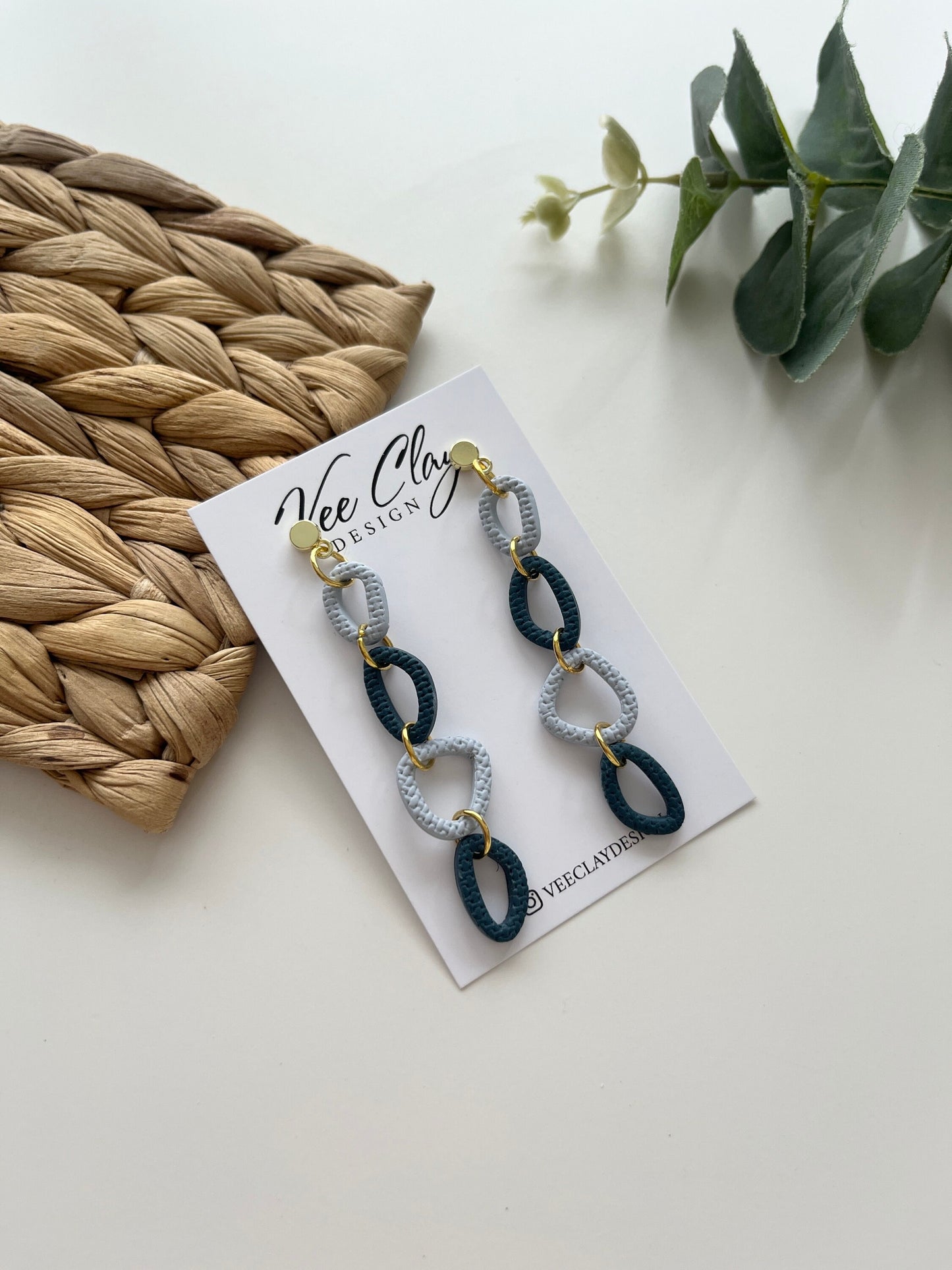 Skinny Pebbles Polymer Clay Earrings