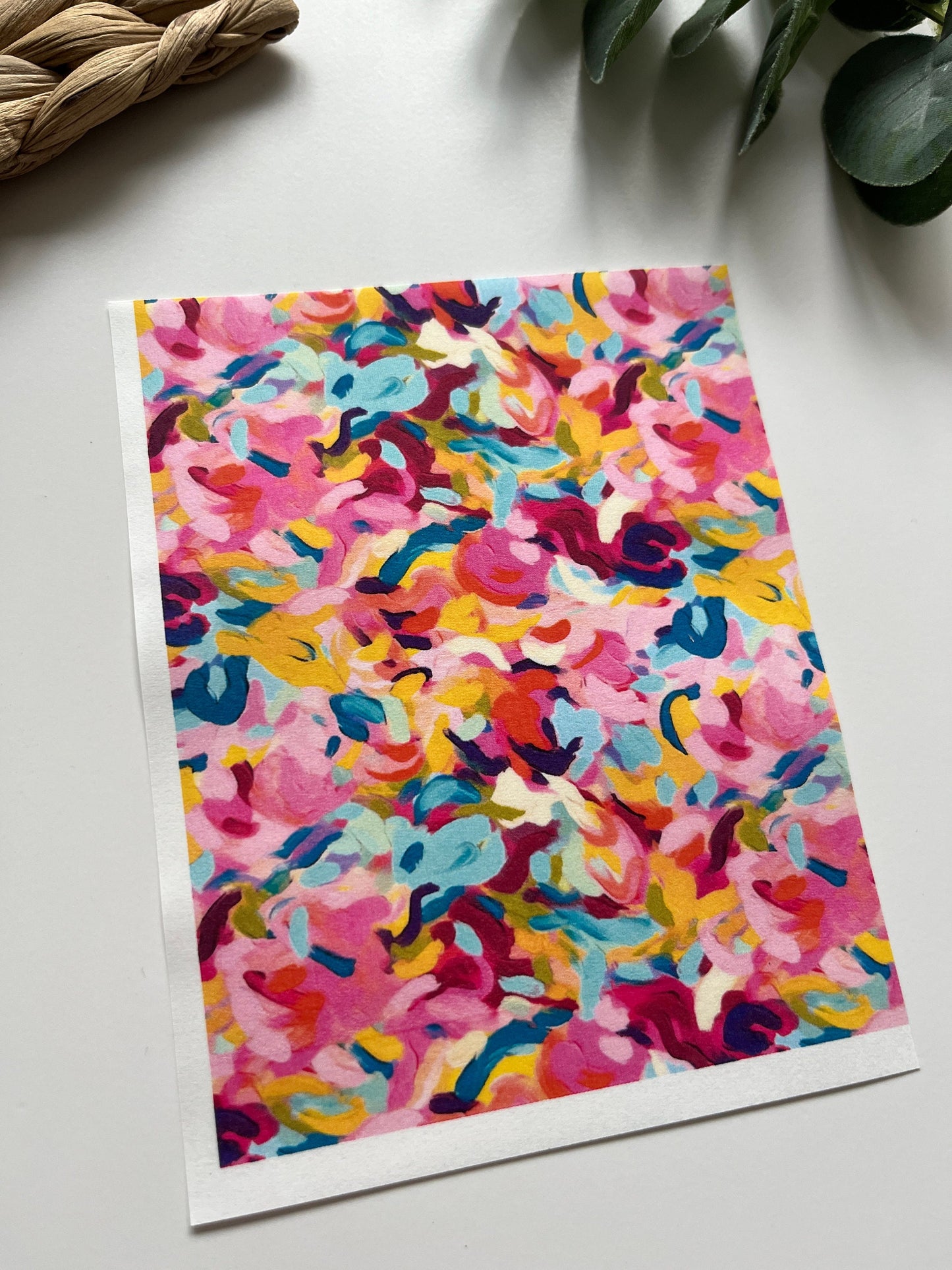 Acrylic Brush Strokes Image Transfer Paper (1 Sheet)