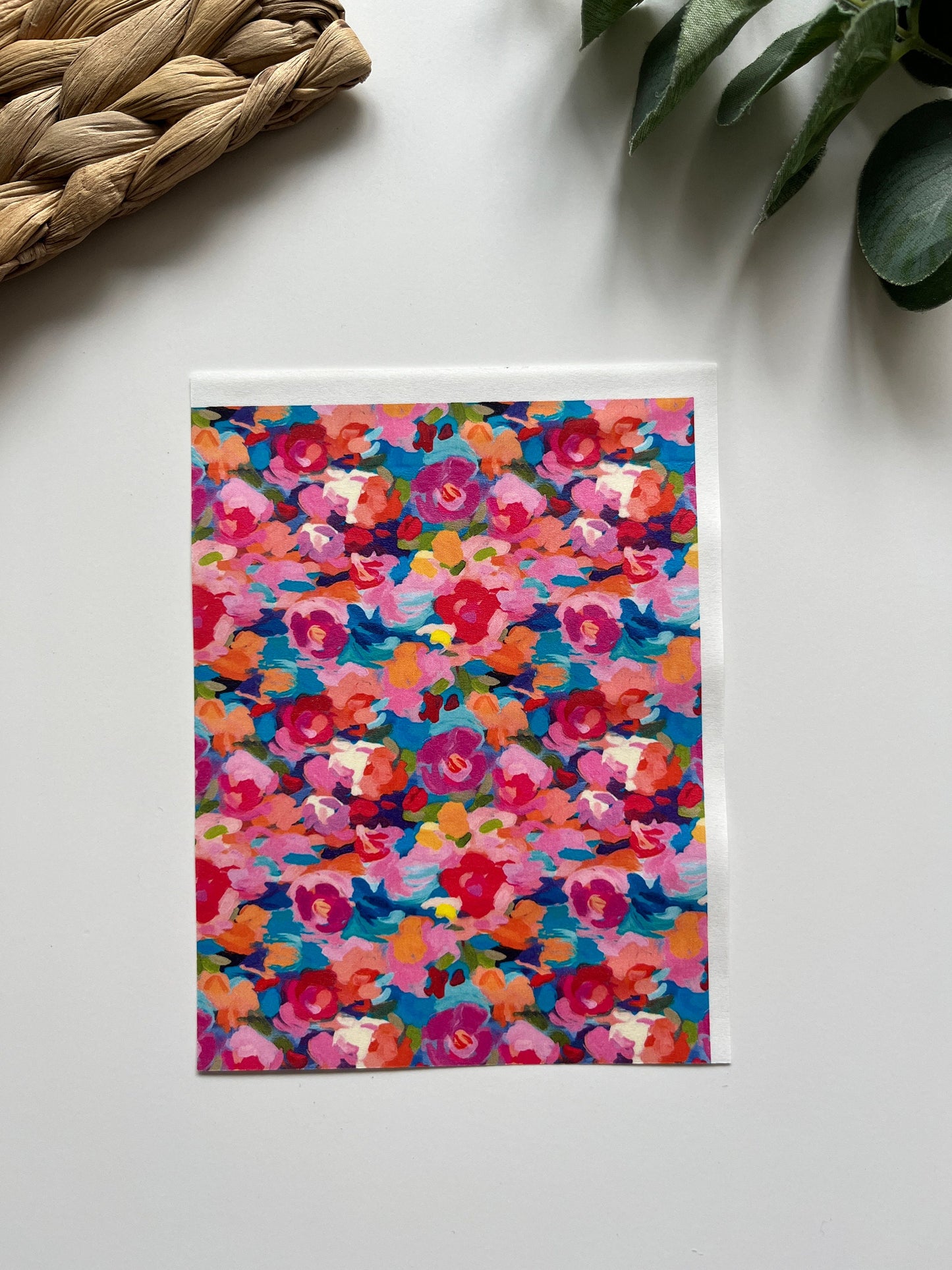 Acrylic Flowers Image Transfer Paper (1 Sheet)