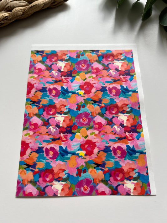 Acrylic Flowers Image Transfer Paper (1 Sheet)