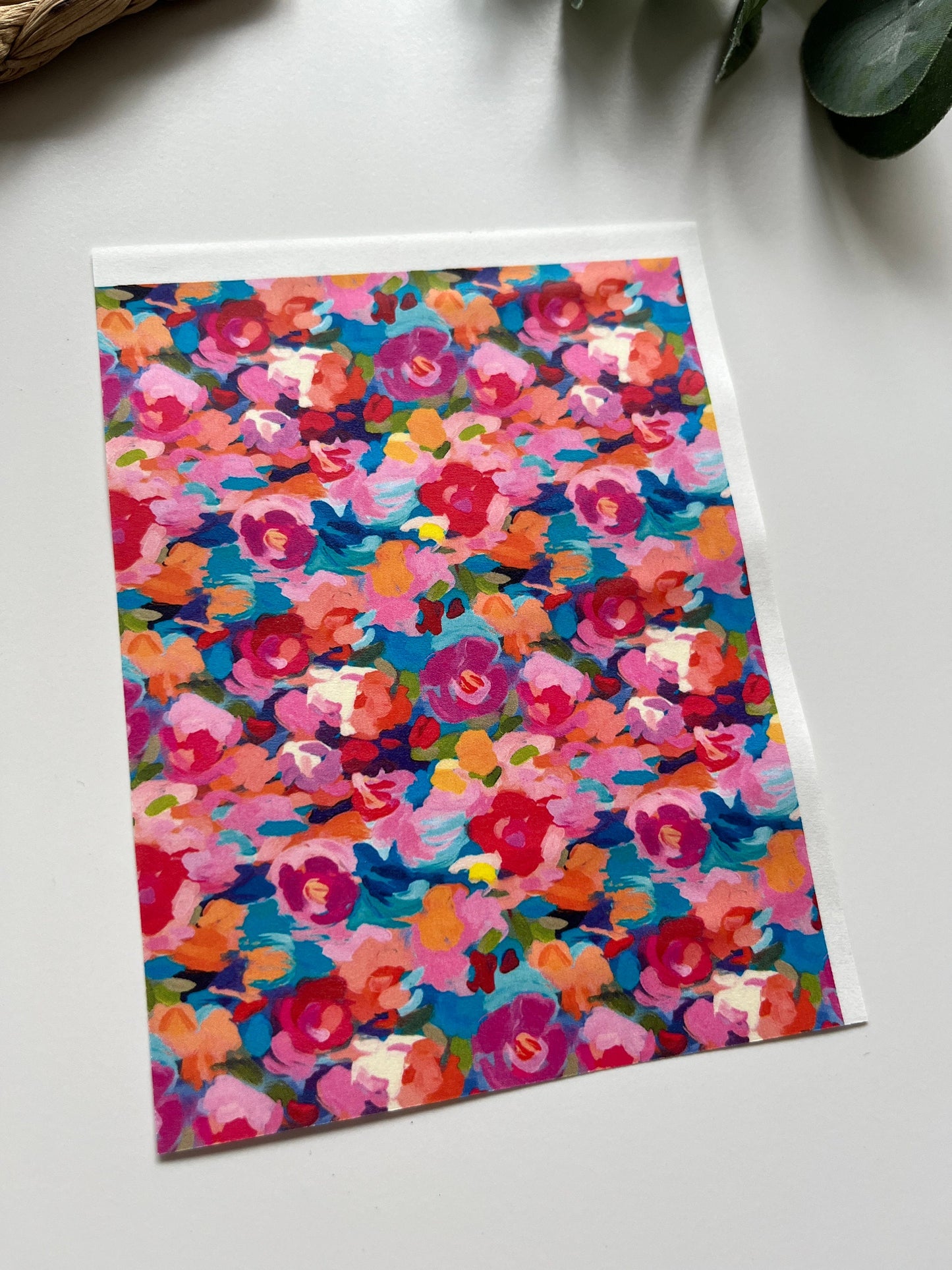 Acrylic Flowers Image Transfer Paper (1 Sheet)