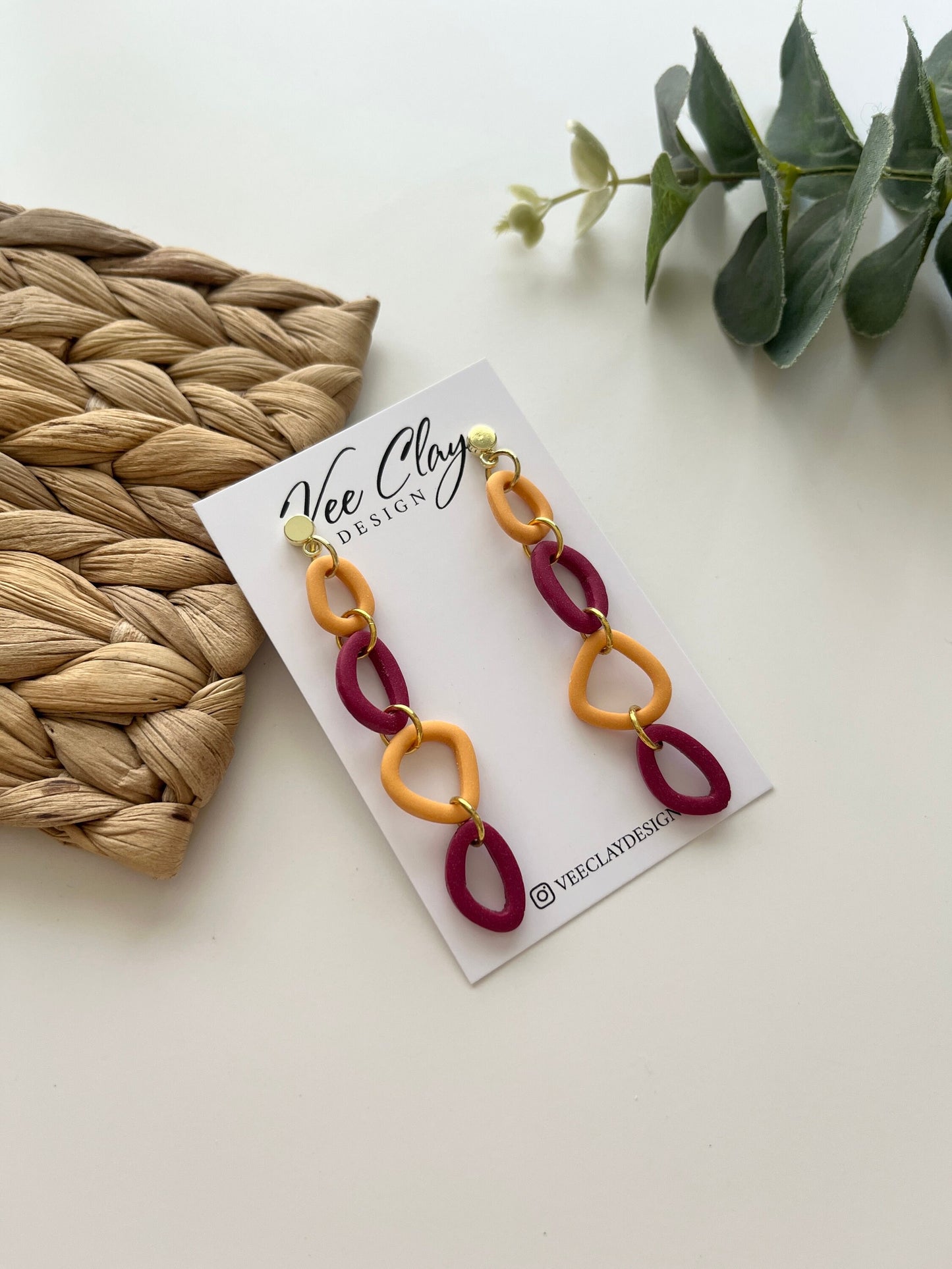 Skinny Pebbles Polymer Clay Earrings