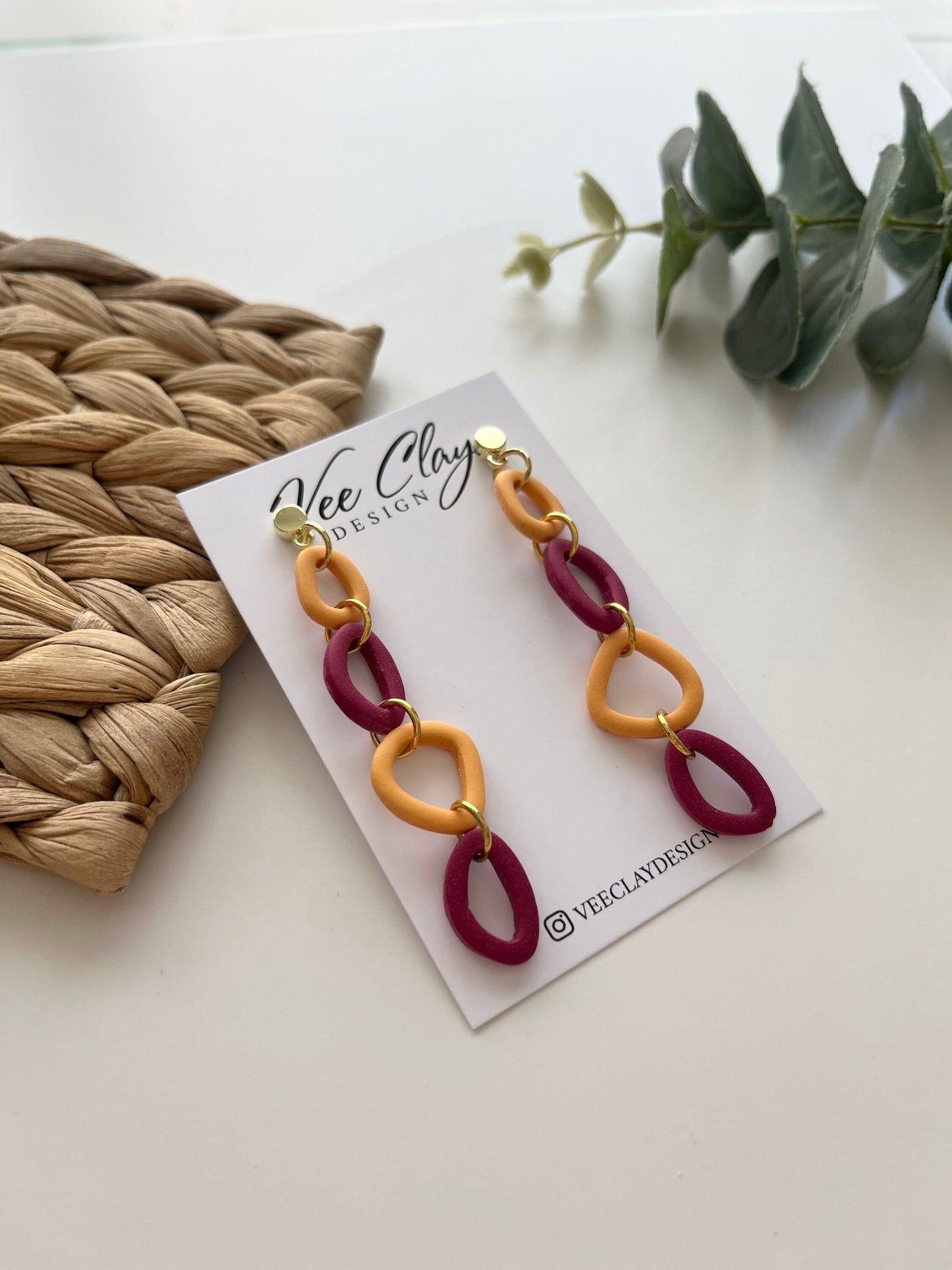 Skinny Pebbles Polymer Clay Earrings