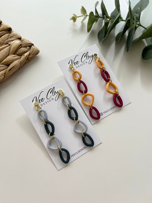 Skinny Pebbles Polymer Clay Earrings