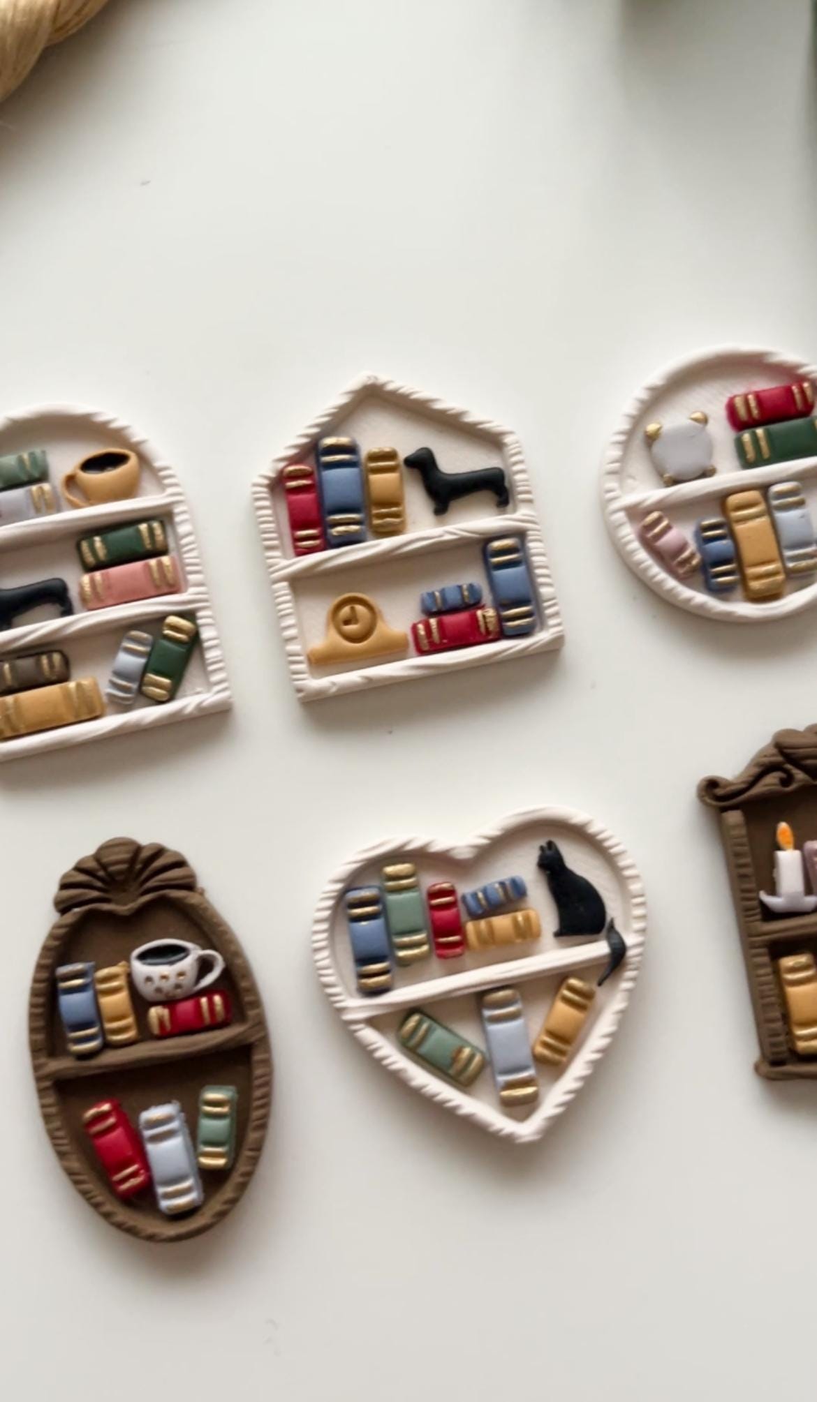 Bookshelves Clay Cutters