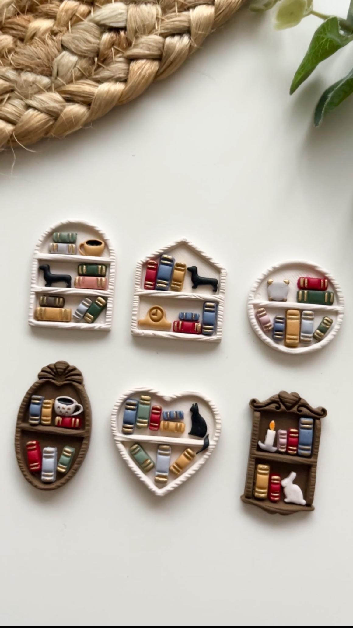 Bookshelves Clay Cutters