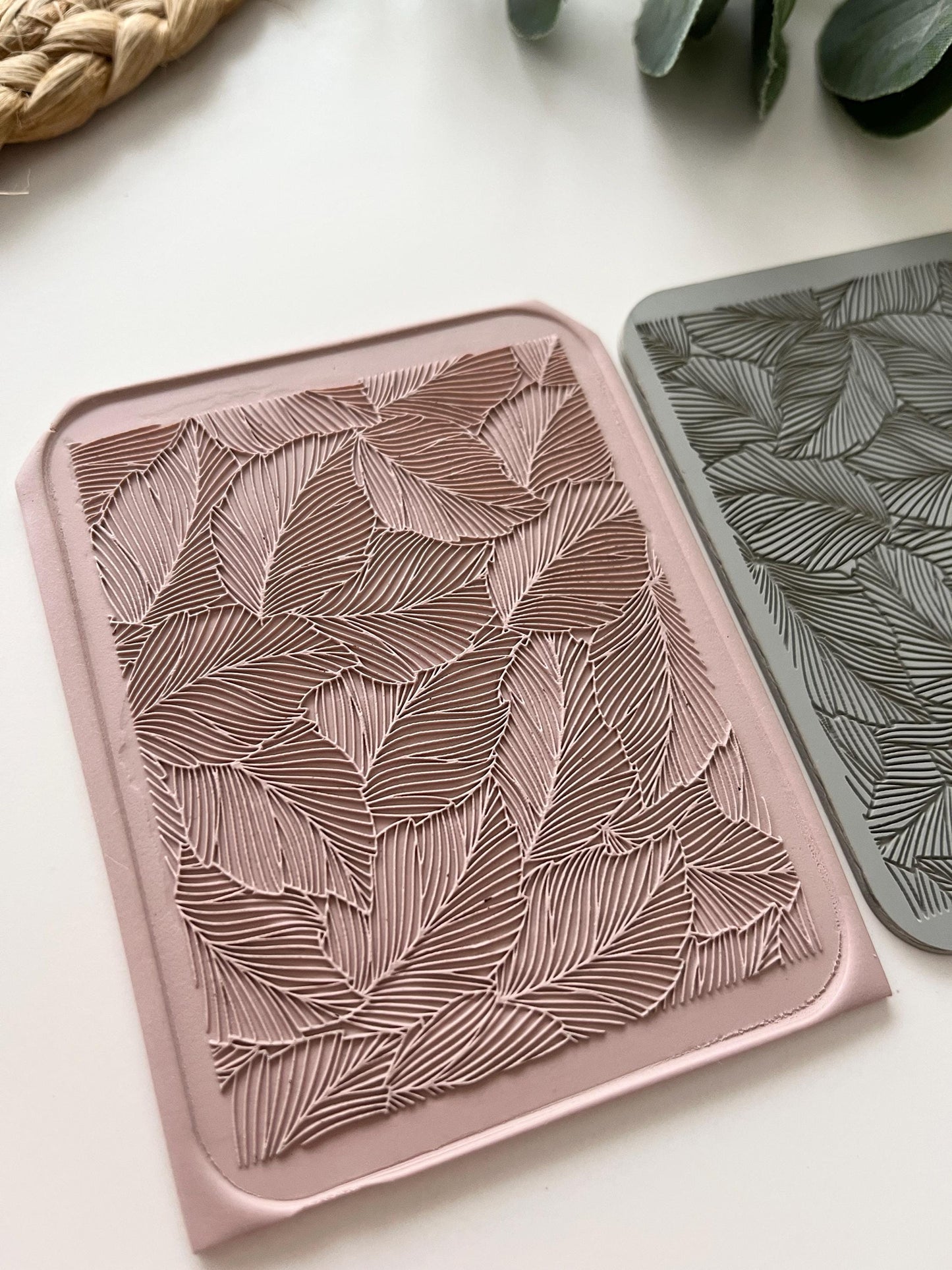 Tropical Leaves Texture Mat