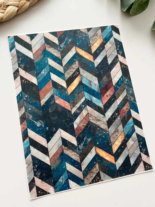 Chevrons 4 Transfer Paper