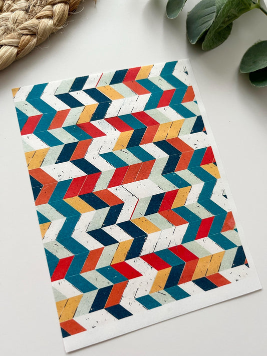 Chevrons 1 Transfer Paper