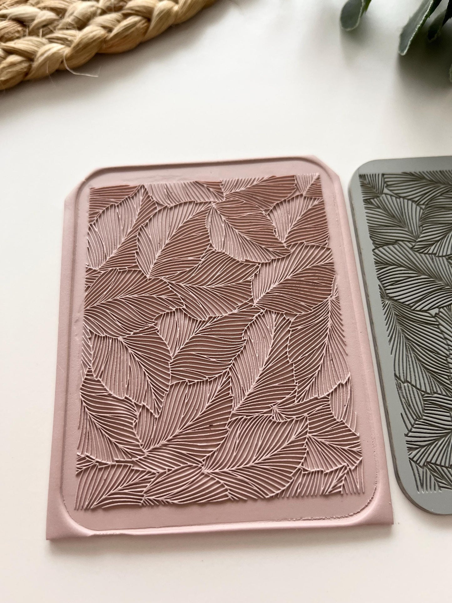 Tropical Leaves Texture Mat