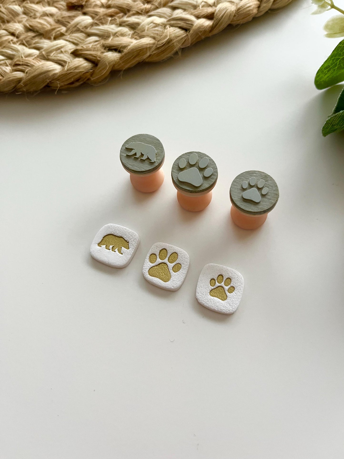 Bear Stamps: Mica Powder