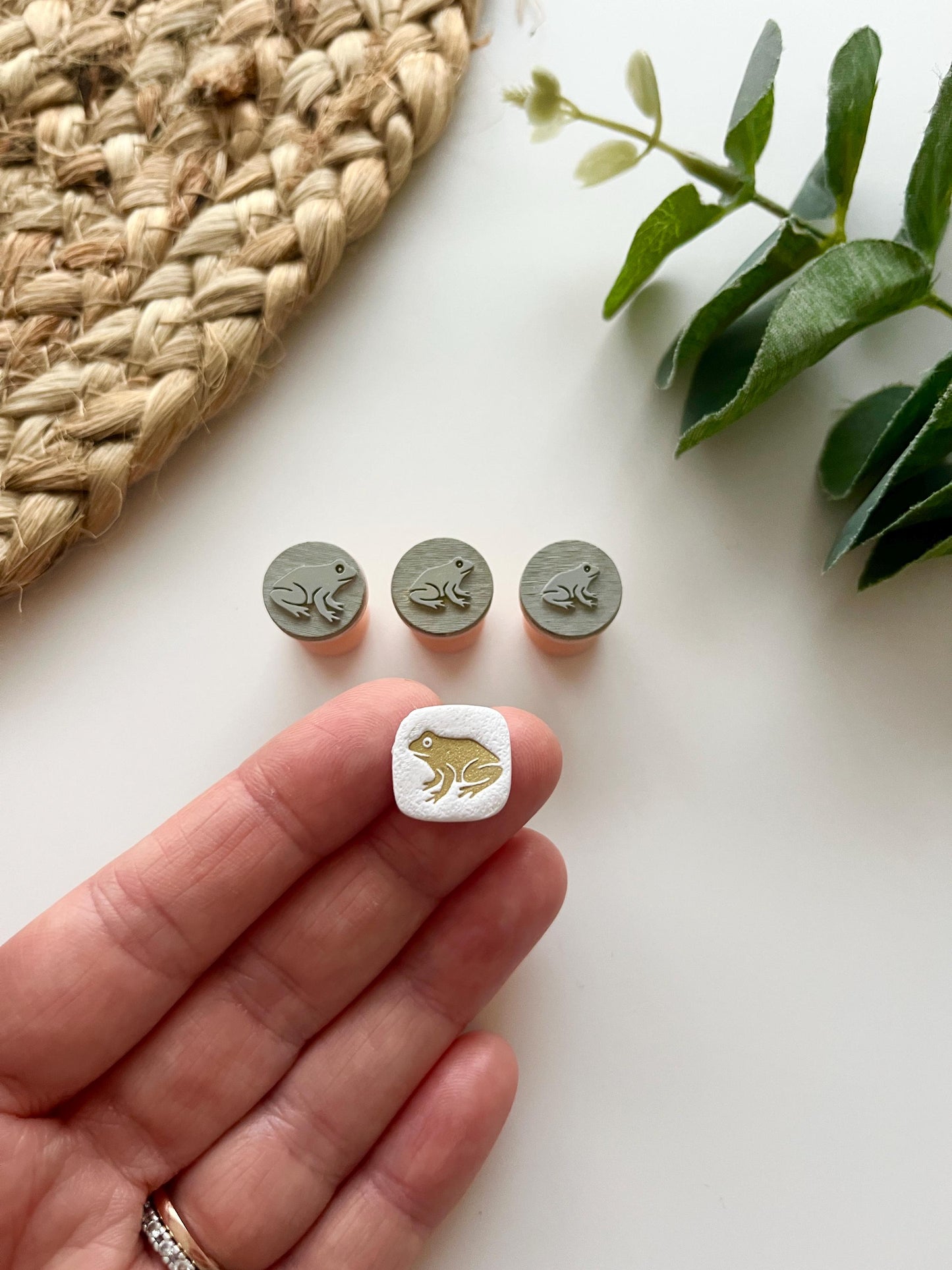 Frog Stamps: Mica Powder