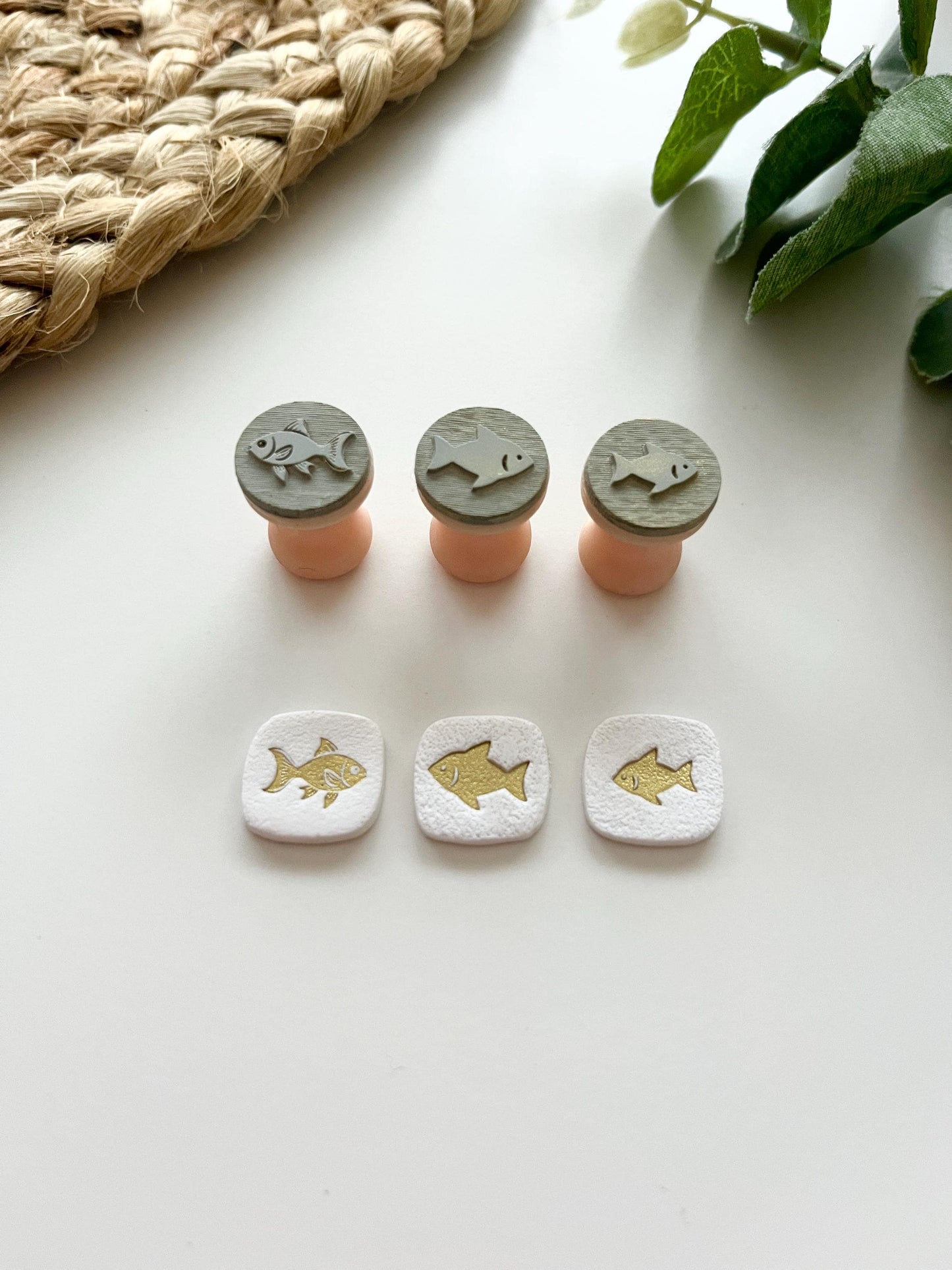 Fish Stamps: Mica Powder