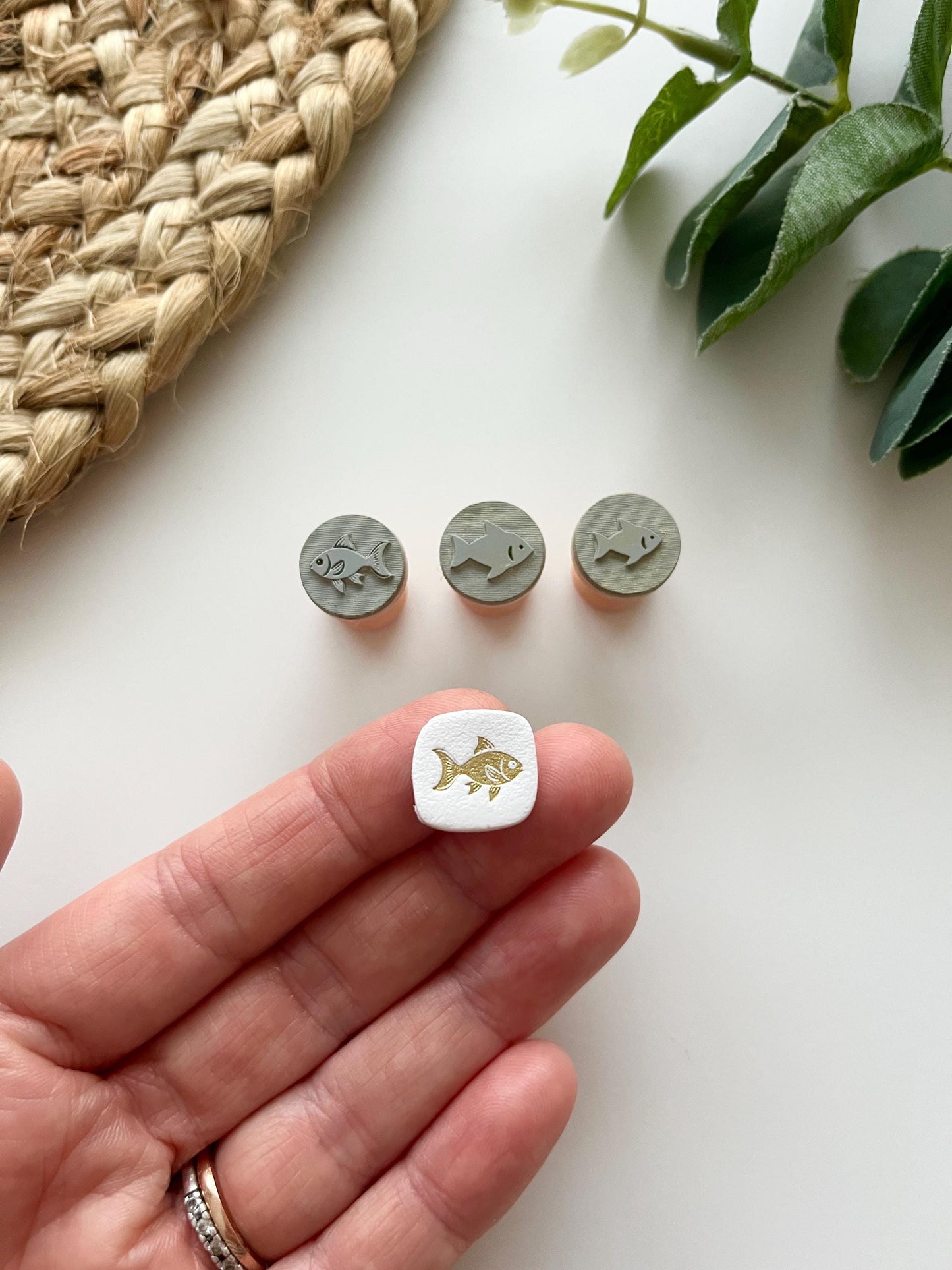 Fish Stamps: Mica Powder