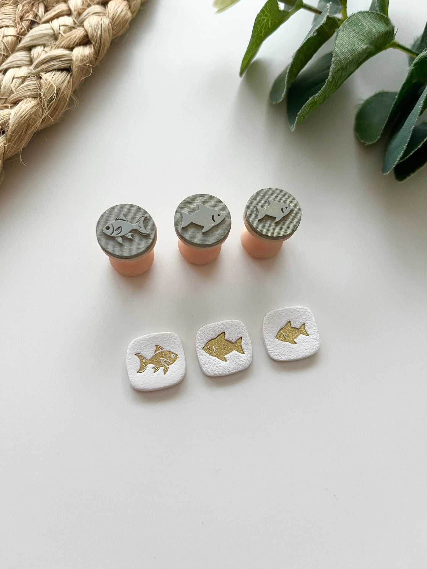 Fish Stamps: Mica Powder