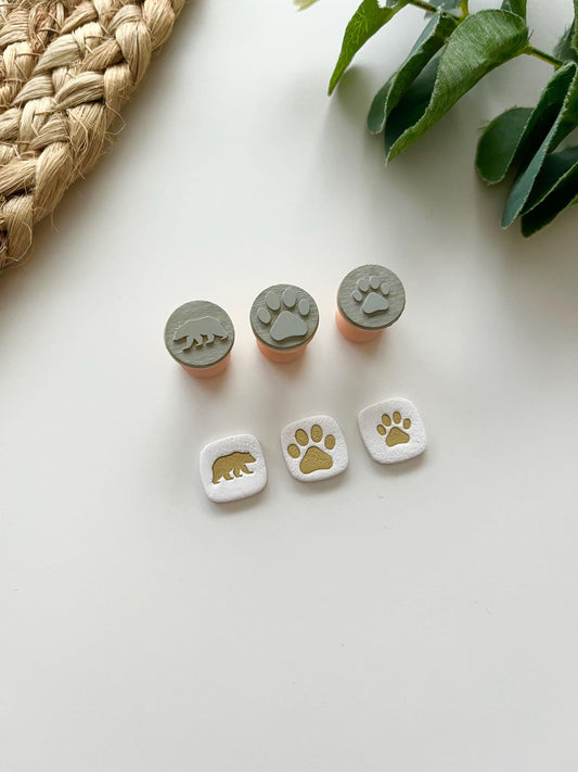 Bear Stamps: Mica Powder