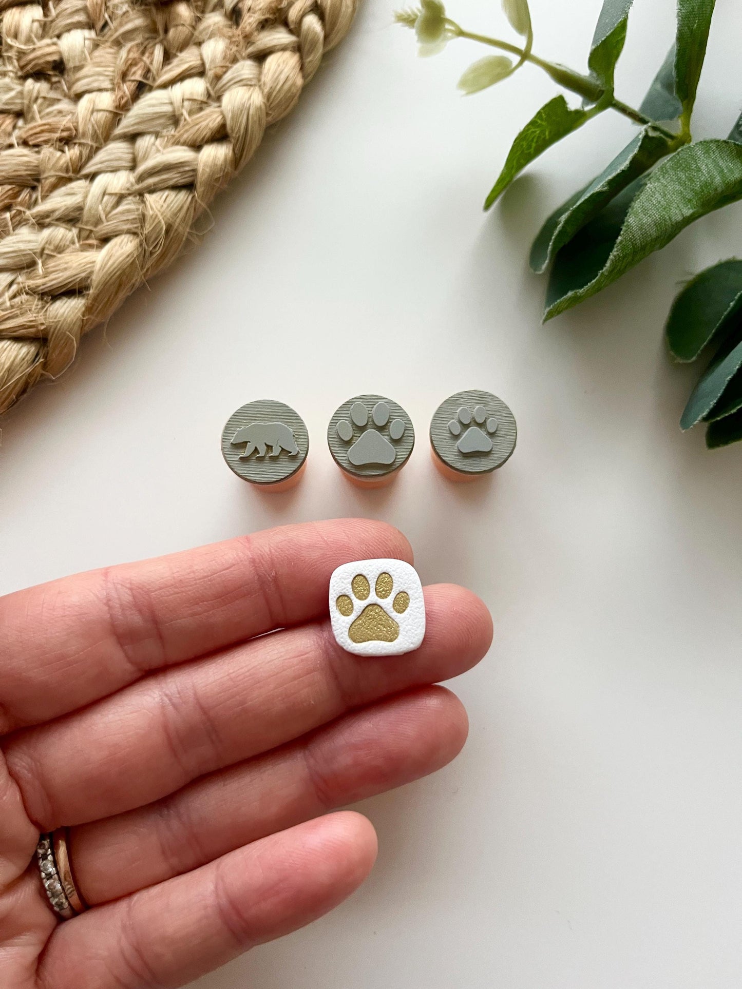 Bear Stamps: Mica Powder