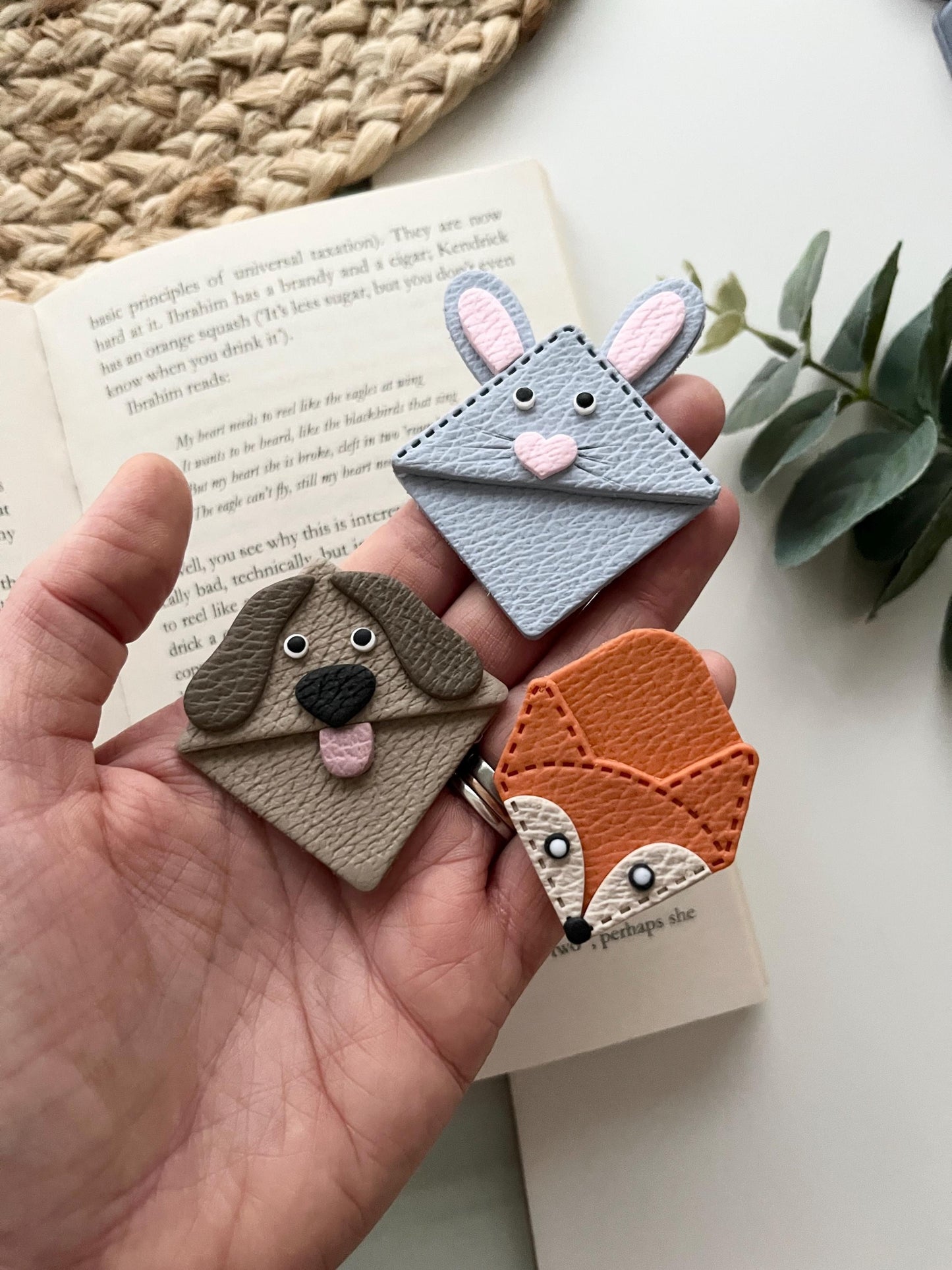 Animal Corner Bookmarks:Fox, Bunny & Dog