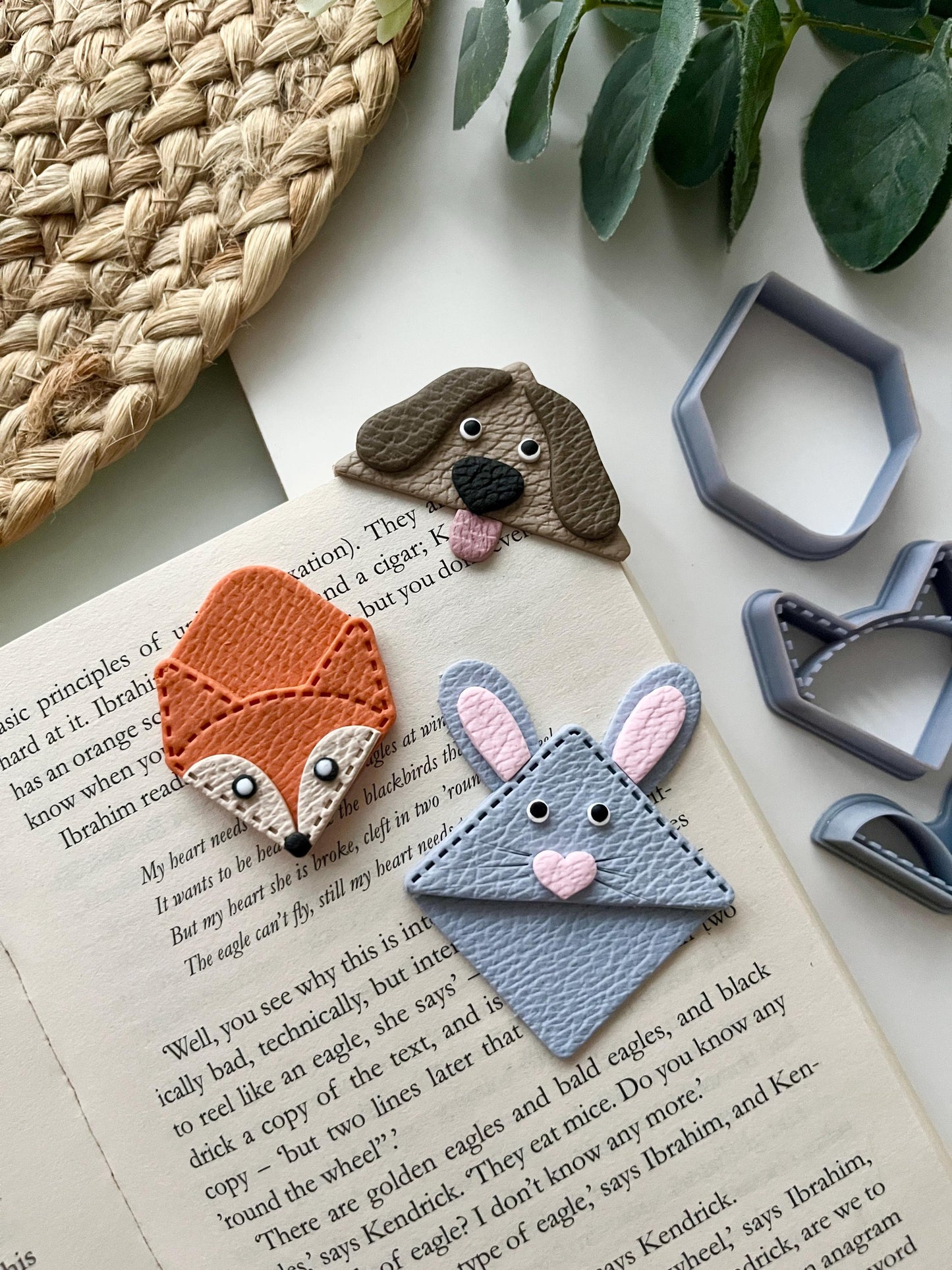 Animal Corner Bookmarks:Fox, Bunny & Dog