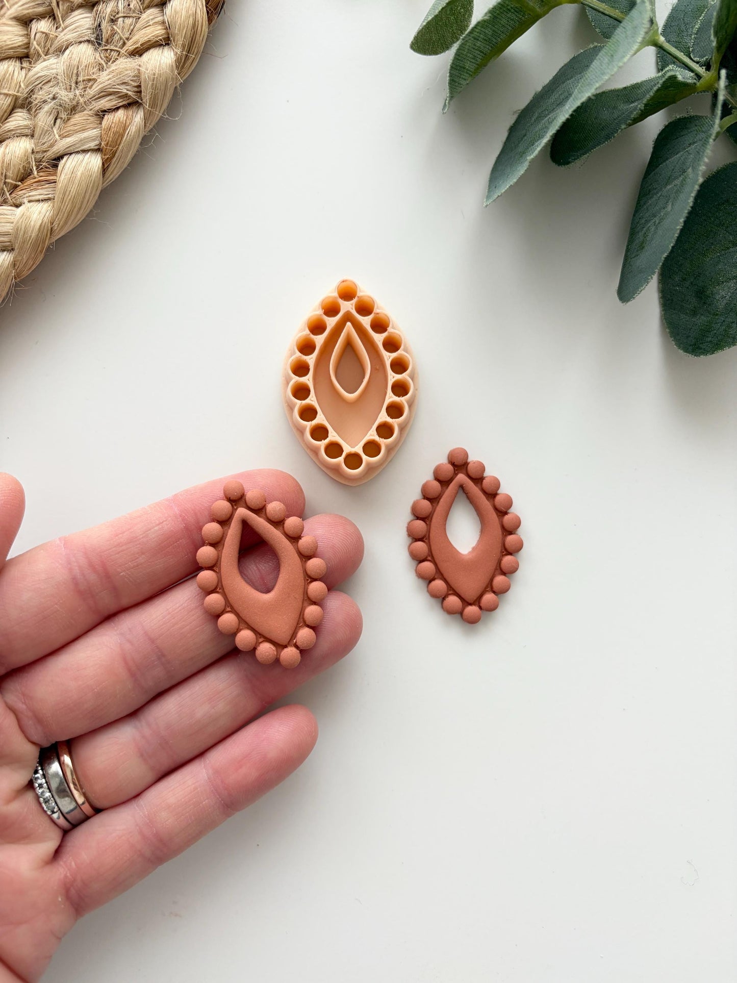 Bead Border Teardrop Polymer Clay Cutter