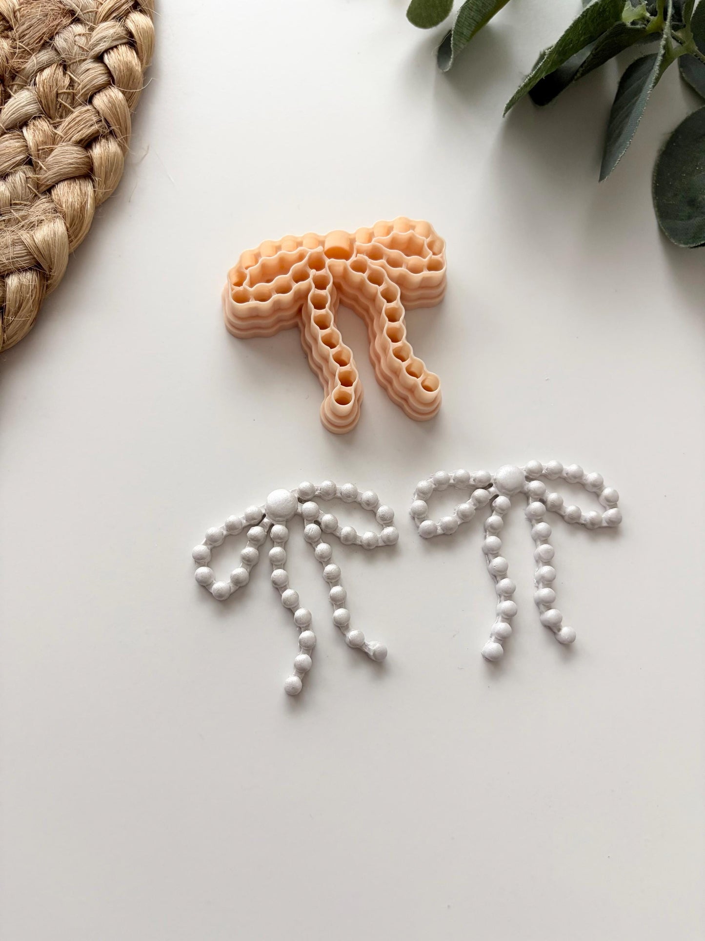 Bead Border Bow Polymer Clay Cutter