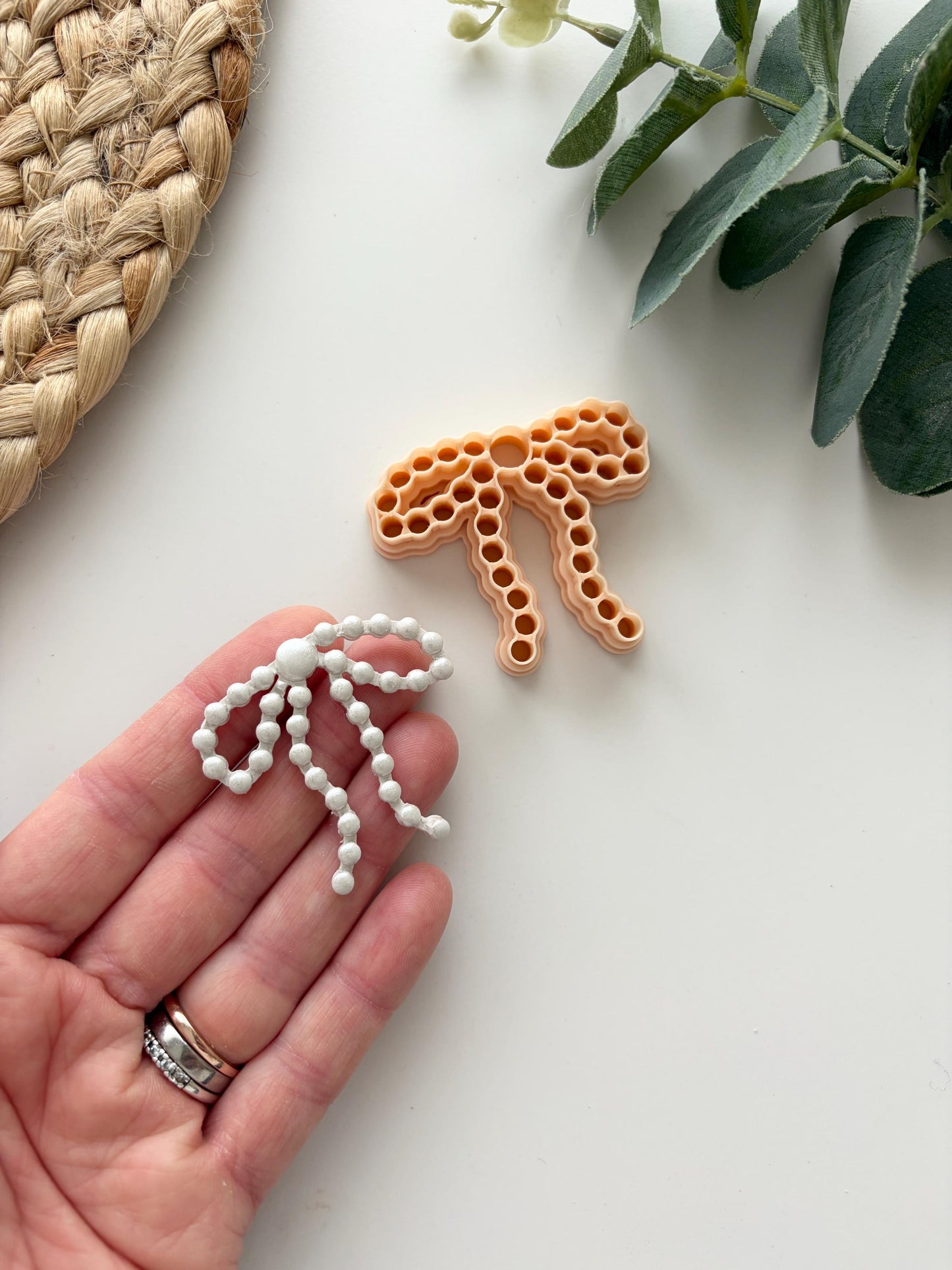 Bead Border Bow Polymer Clay Cutter