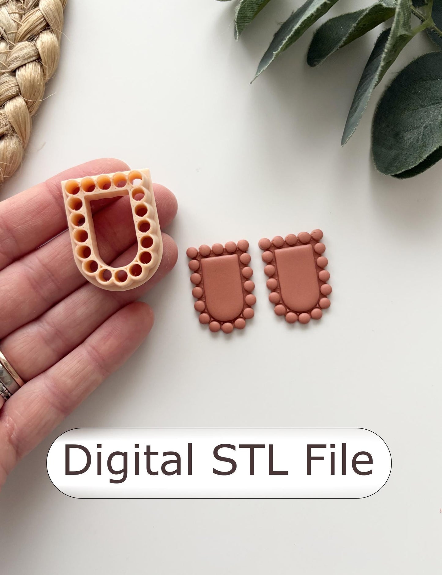 Bead Border Arch Polymer Clay Cutter - Digital STL File