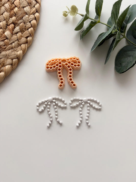 Bead Border Bow Polymer Clay Cutter