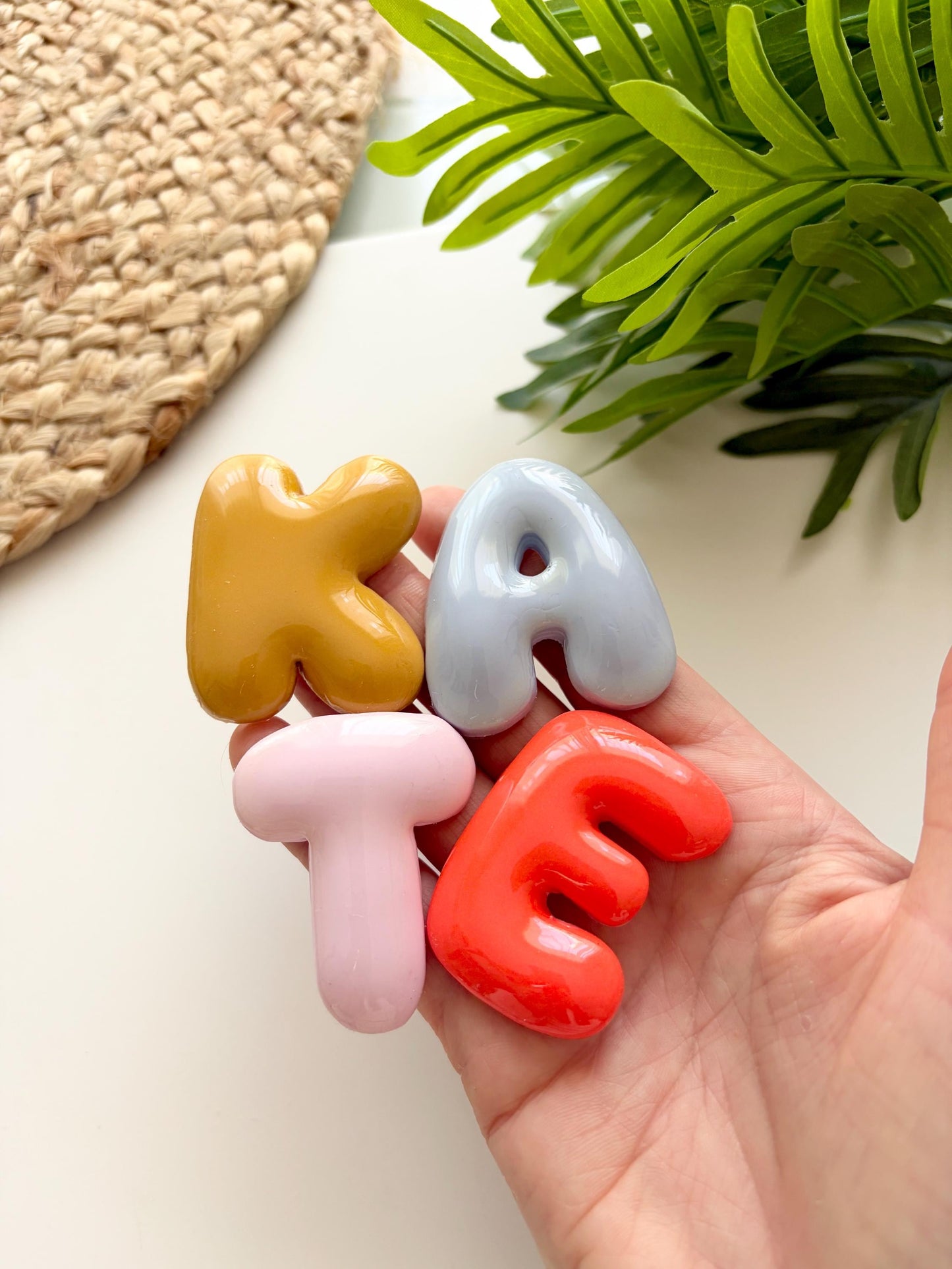 Bubble Alphabet Clay Cutters: Polymer Earring Making Tool (50mm/ 2")