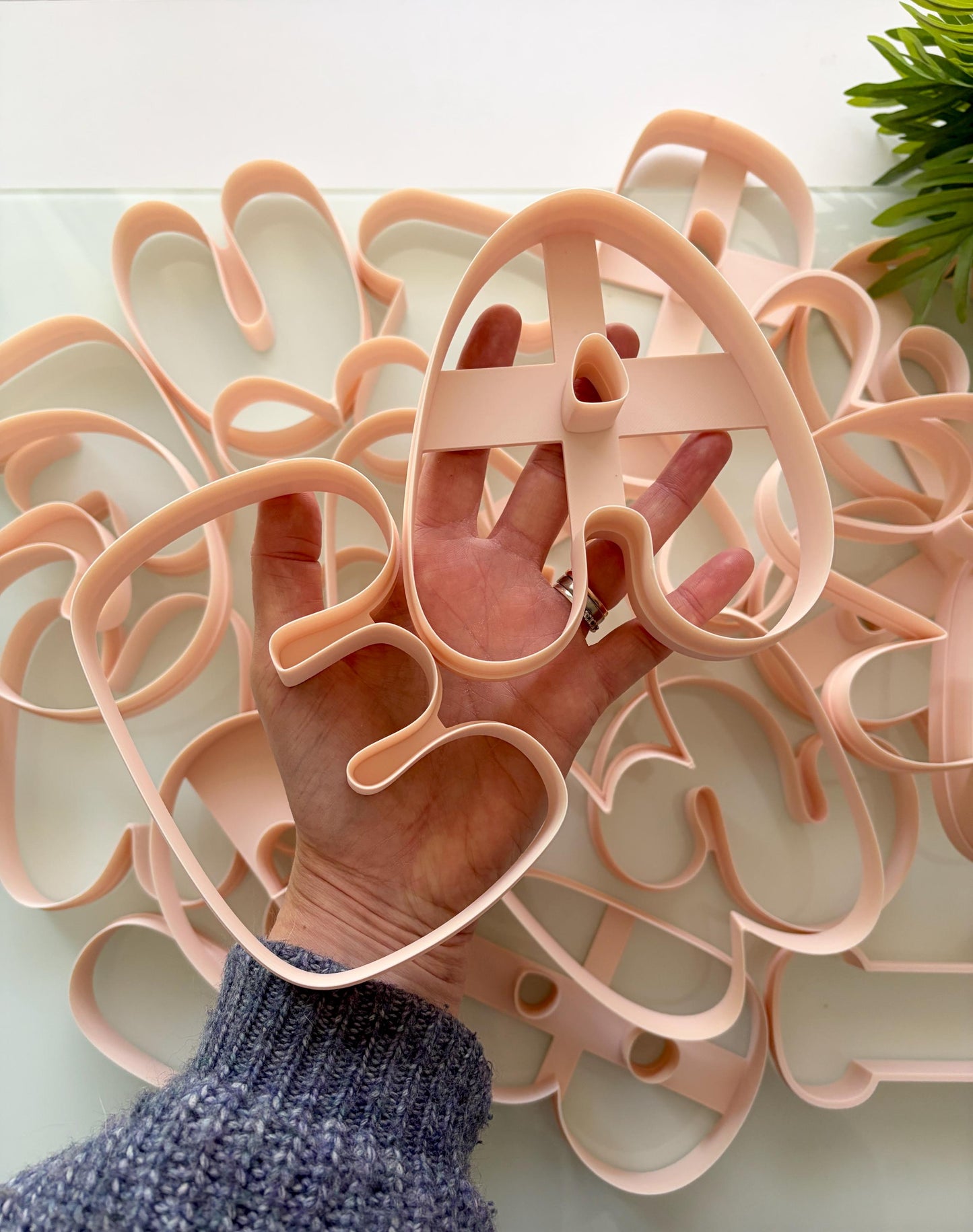 Statement Bubble Alphabet 130cm Clay Cutters: Polymer Earring Making Tool (130mm/ 5.1")