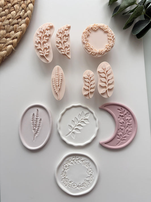 Trinket Stamp Bundle: Polymer Clay Cutter, Jewelry & Earring Making Tools