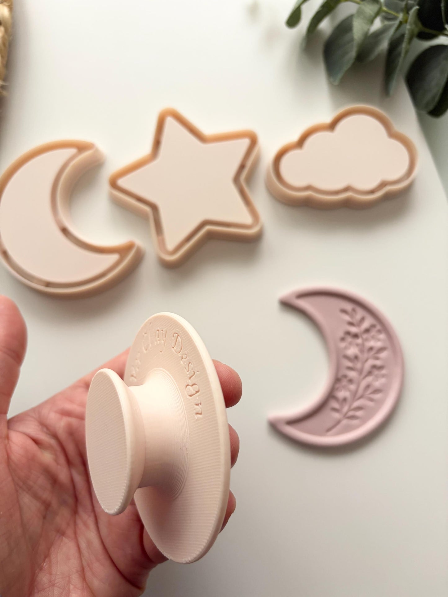 Flat Edge Trinket Dish, Stamp + Tool Bundle -  Polymer Clay Cutters - VeeClayDesign Shop