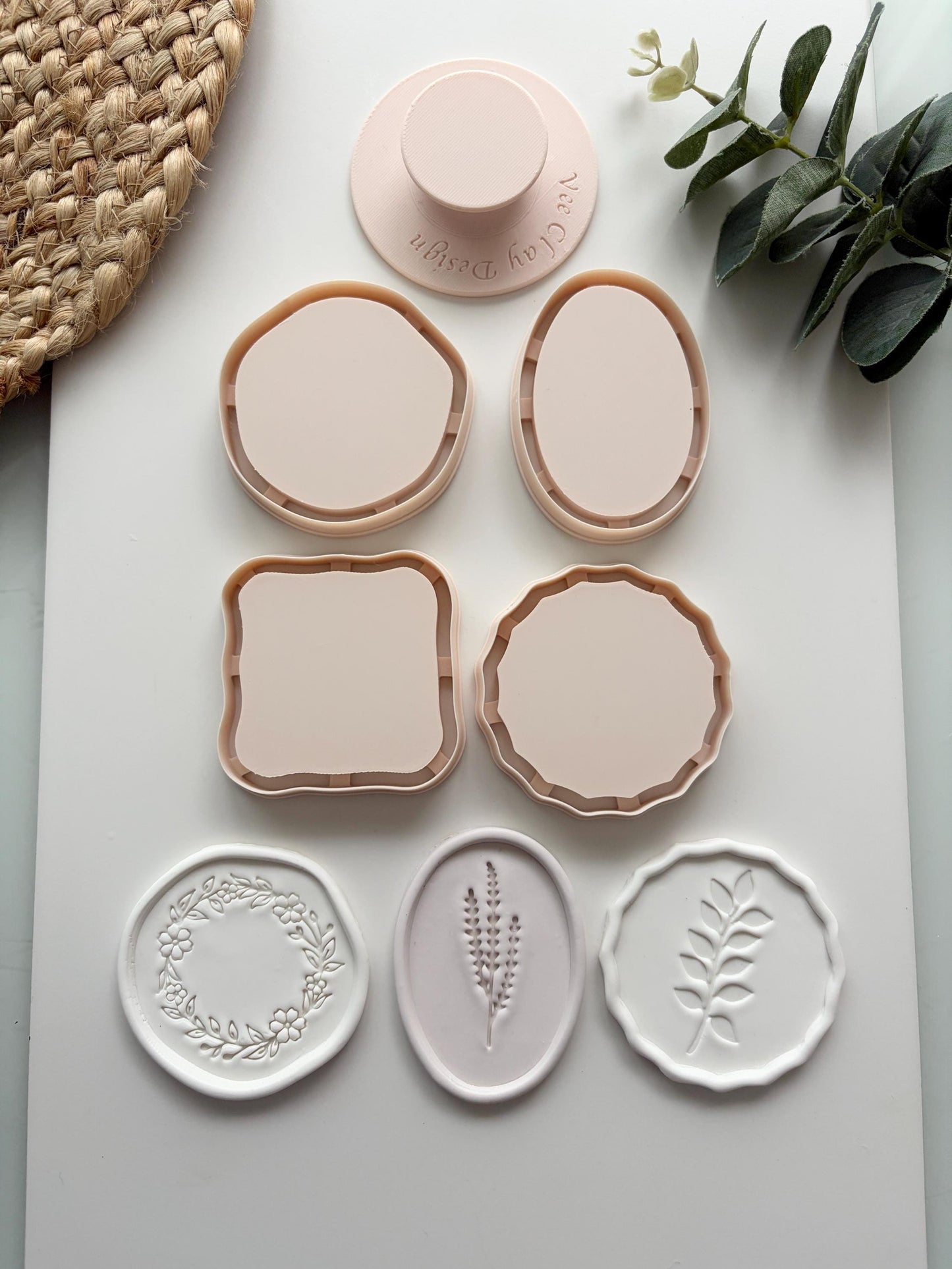 DIGITAL STL Organic Square Flat Edge Trinket & Jewellery Dish Polymer Clay Cutter - VeeClayDesign Shop
