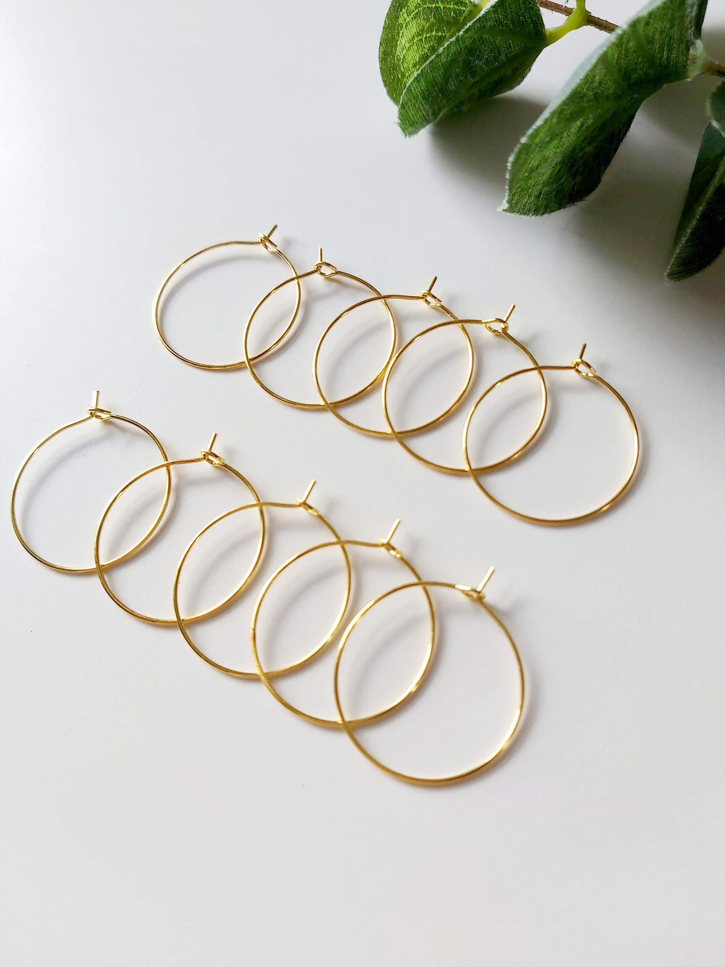 Gold Earring Hoops