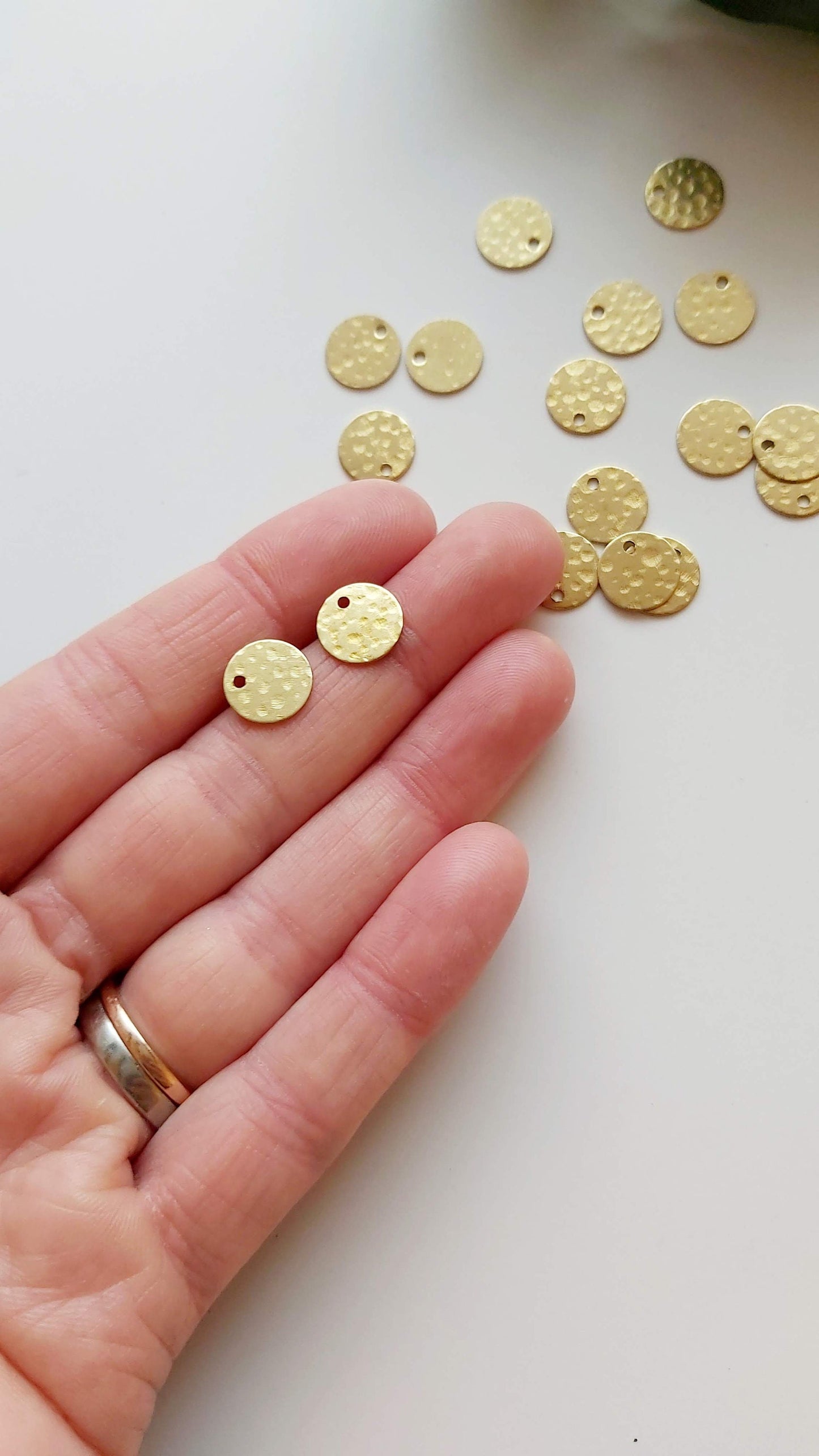 Round Brass Charms