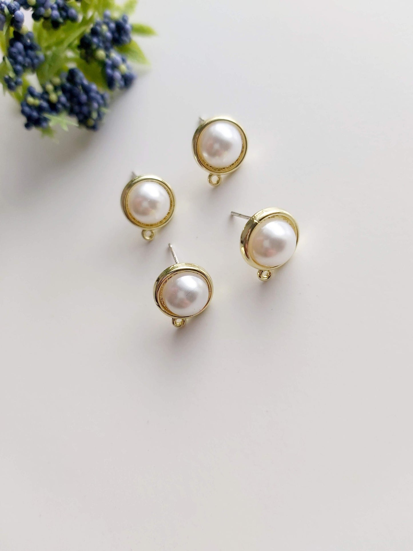 Pearls Circle Studs