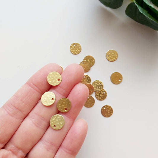 Round Brass Charms